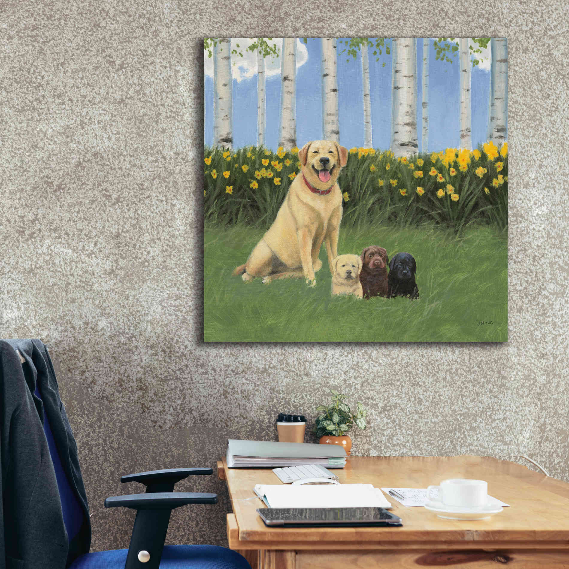 Epic Art 'Proud Mom' by James Wiens, Canvas Wall Art,37 x 37