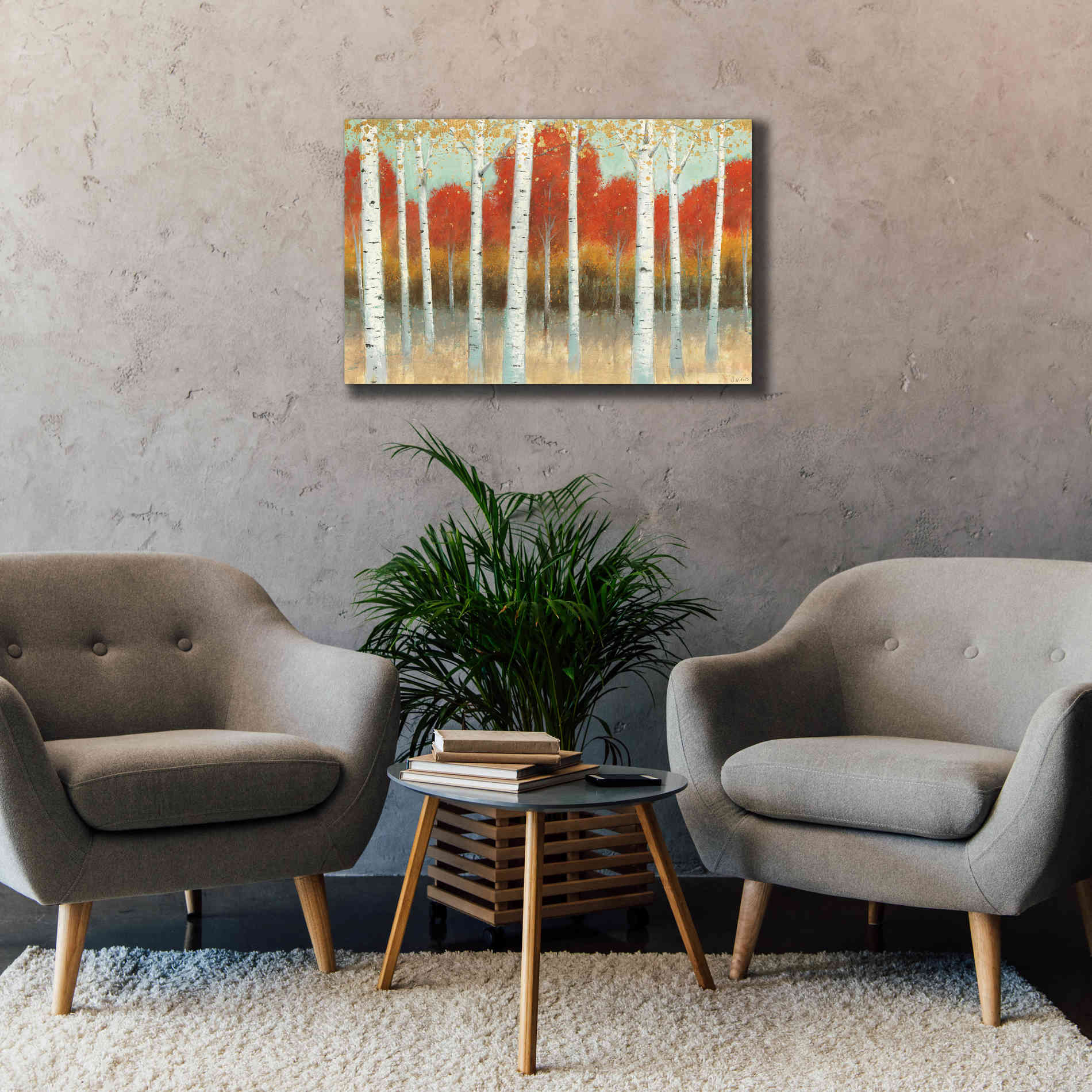 'Fall Promenade I' by James Wiens, Canvas Wall Art,40 x 26
