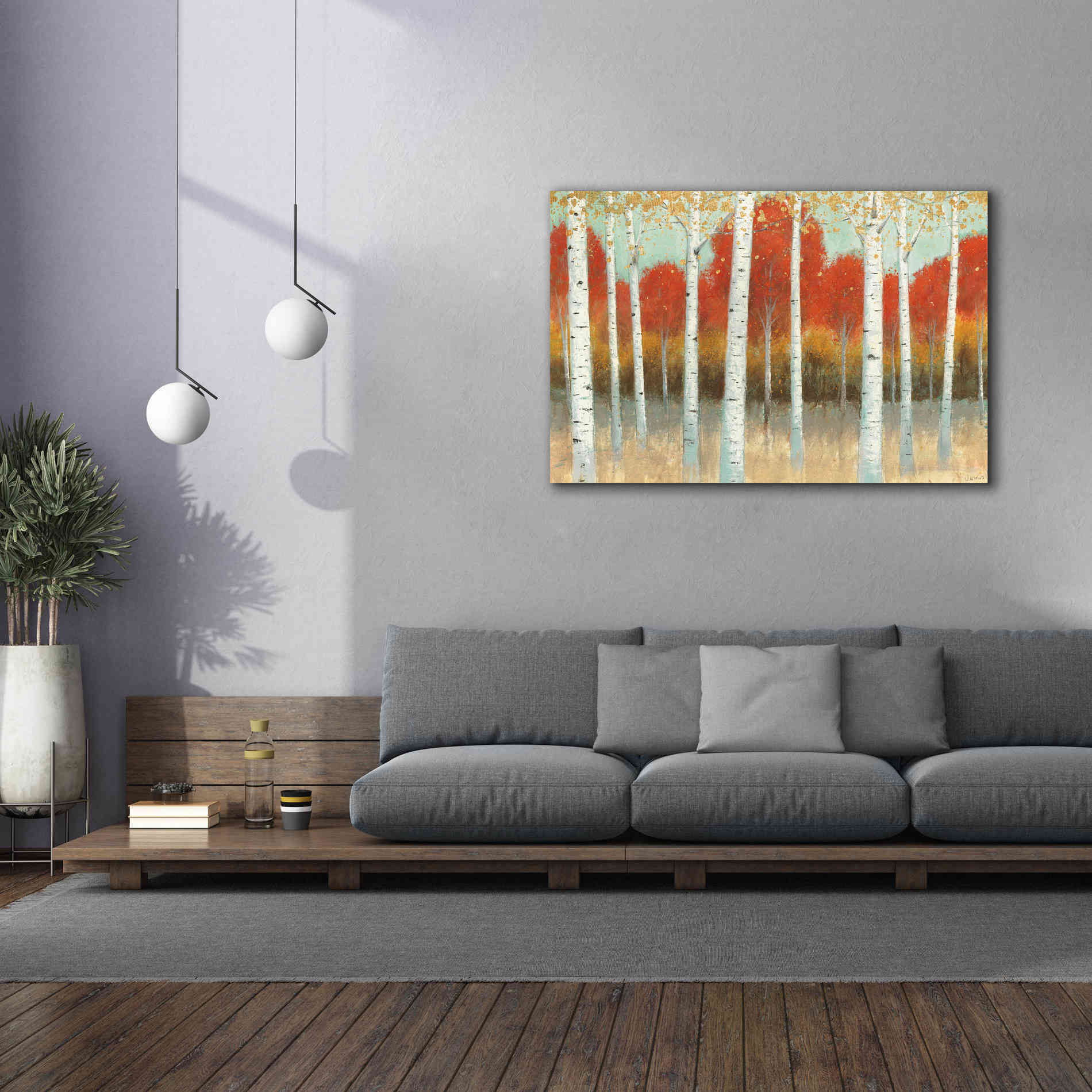 'Fall Promenade I' by James Wiens, Canvas Wall Art,60 x 40