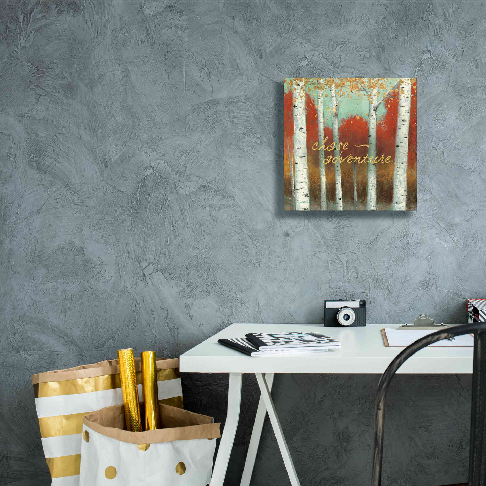 'Fall Promenade II' by James Wiens, Canvas Wall Art,12 x 12