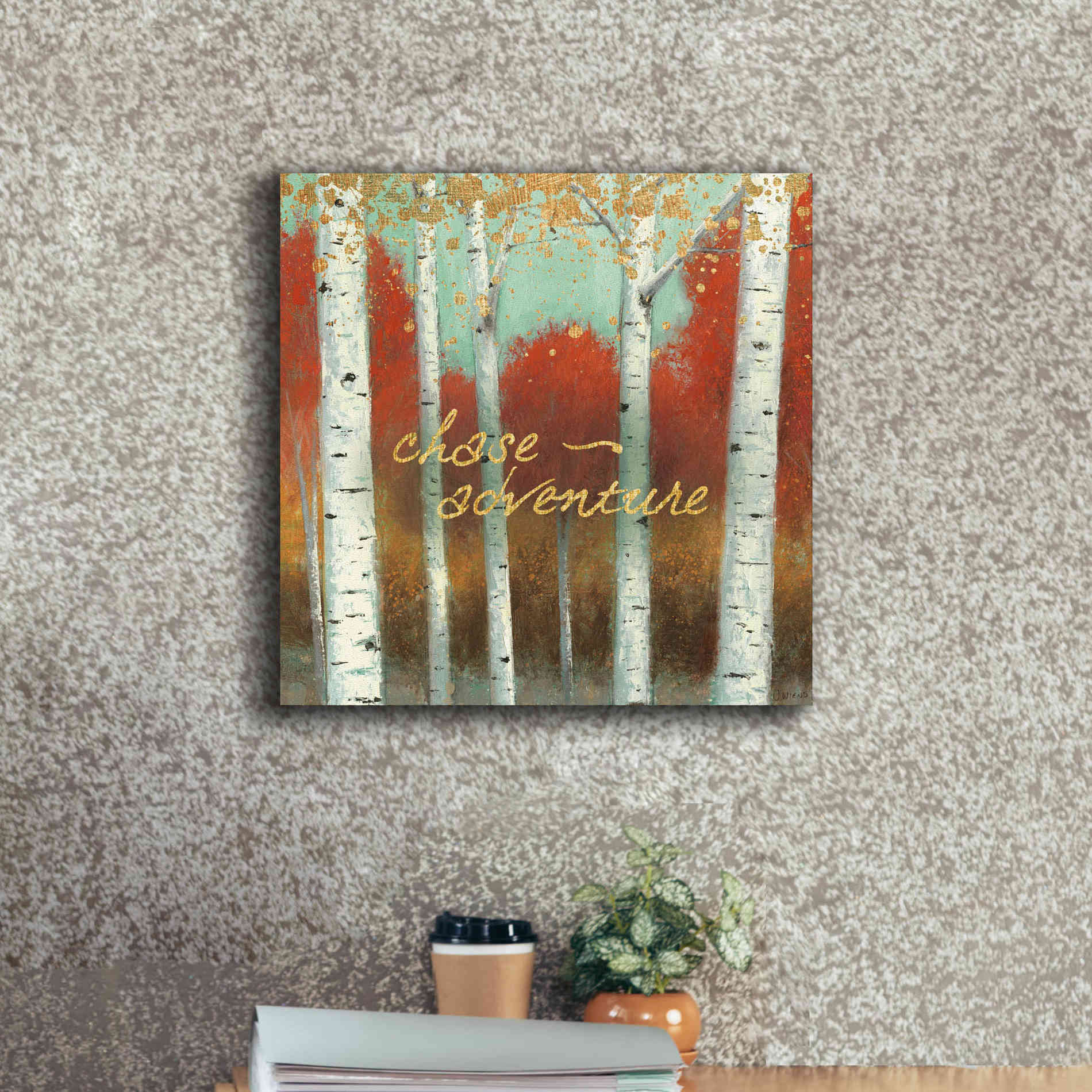 'Fall Promenade II' by James Wiens, Canvas Wall Art,18 x 18