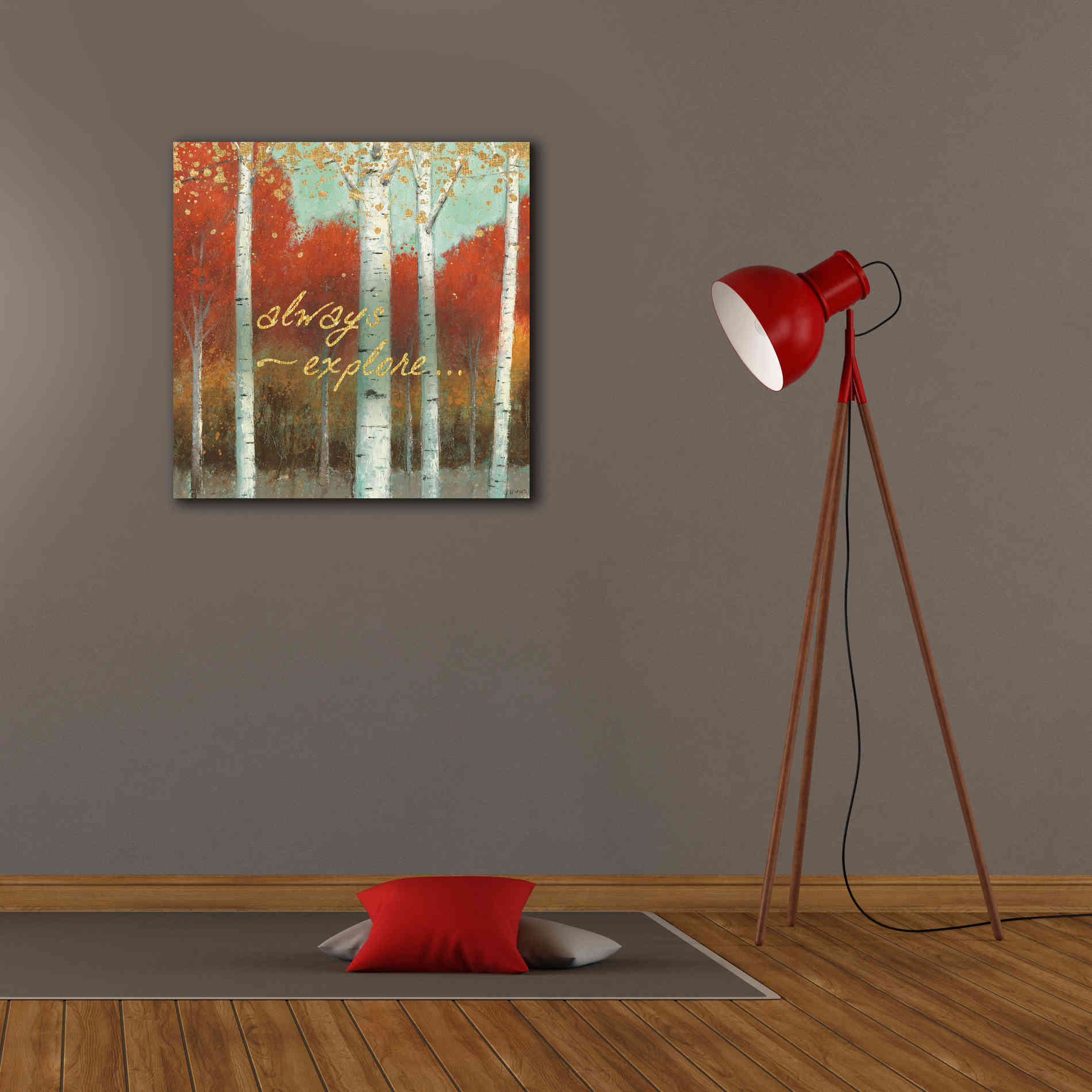 'Fall Promenade III' by James Wiens, Canvas Wall Art,26 x 26