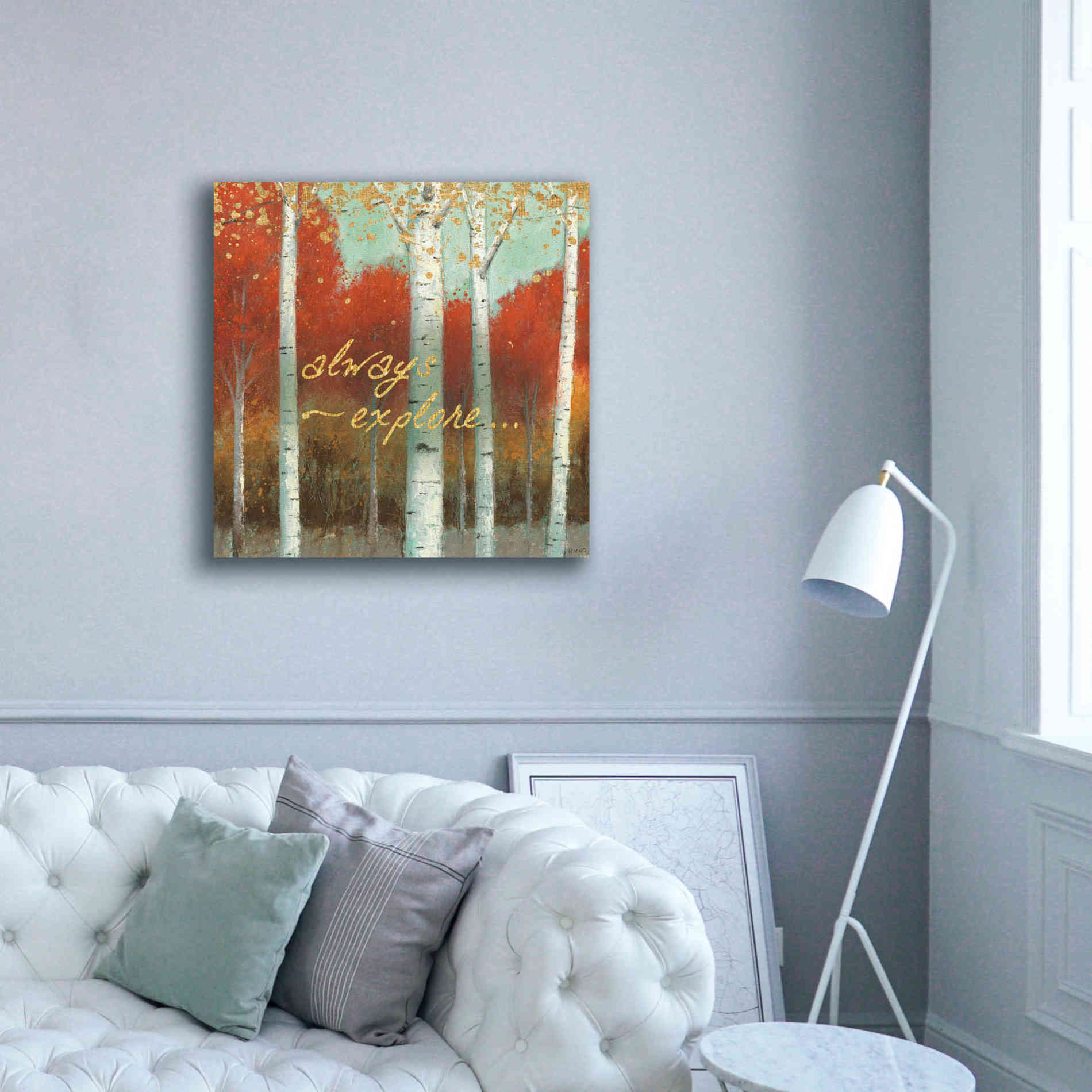 'Fall Promenade III' by James Wiens, Canvas Wall Art,37 x 37