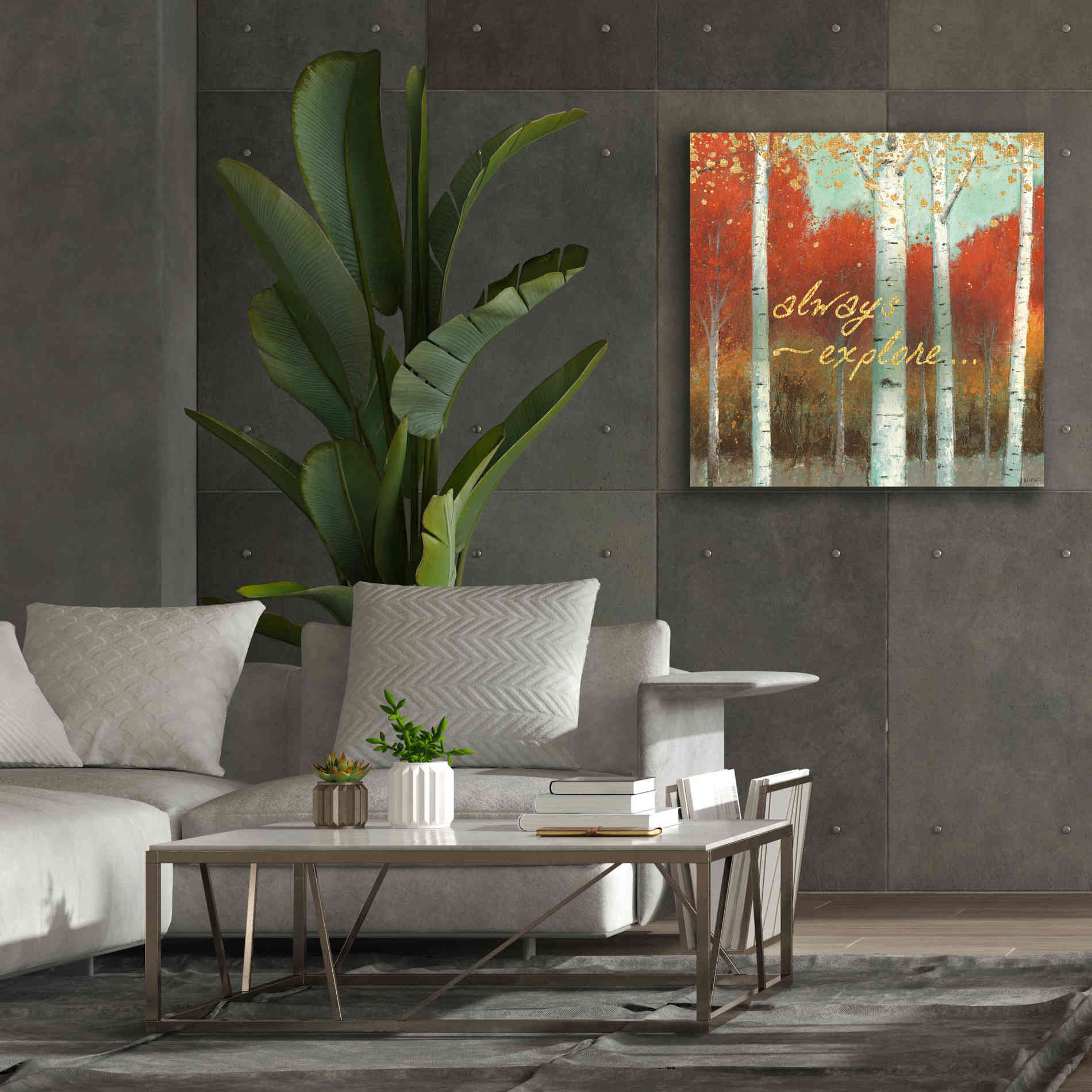 'Fall Promenade III' by James Wiens, Canvas Wall Art,37 x 37