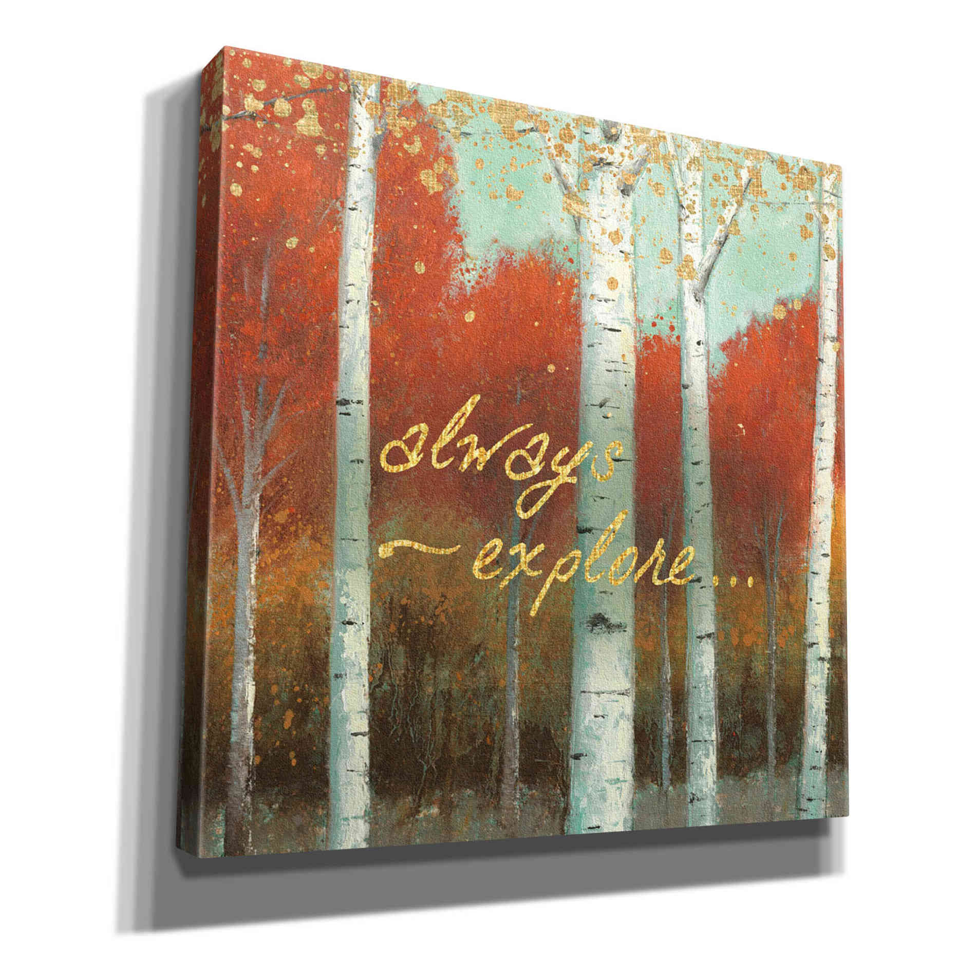 'Fall Promenade III' by James Wiens, Canvas Wall Art,12x12x1.1x0,18x18x1.1x0,26x26x1.74x0,37x37x1.74x0