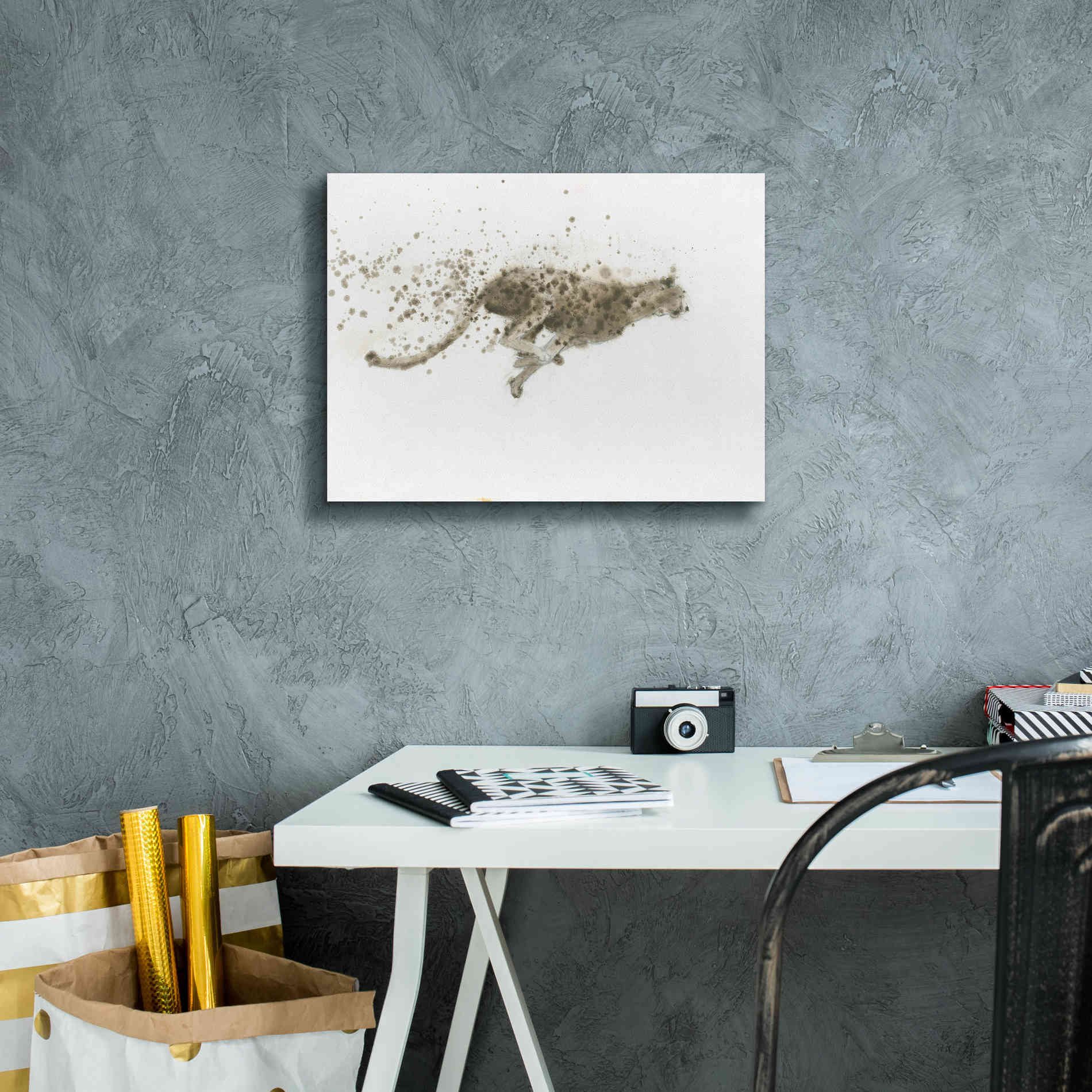 'Cheetah' by James Wiens, Canvas Wall Art,16 x 12