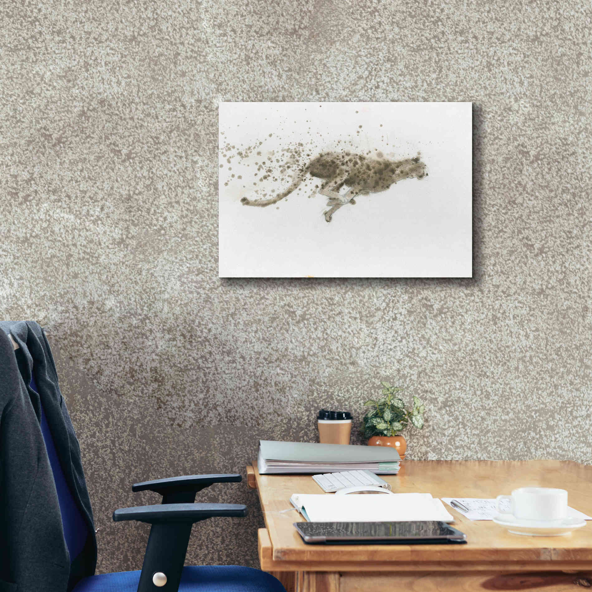 'Cheetah' by James Wiens, Canvas Wall Art,26 x 18