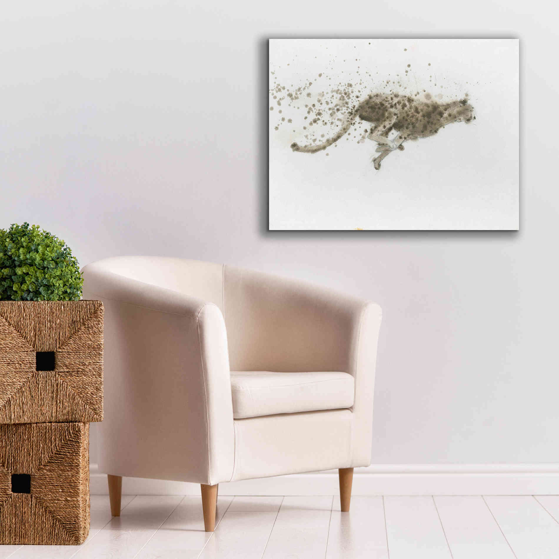 'Cheetah' by James Wiens, Canvas Wall Art,34 x 26