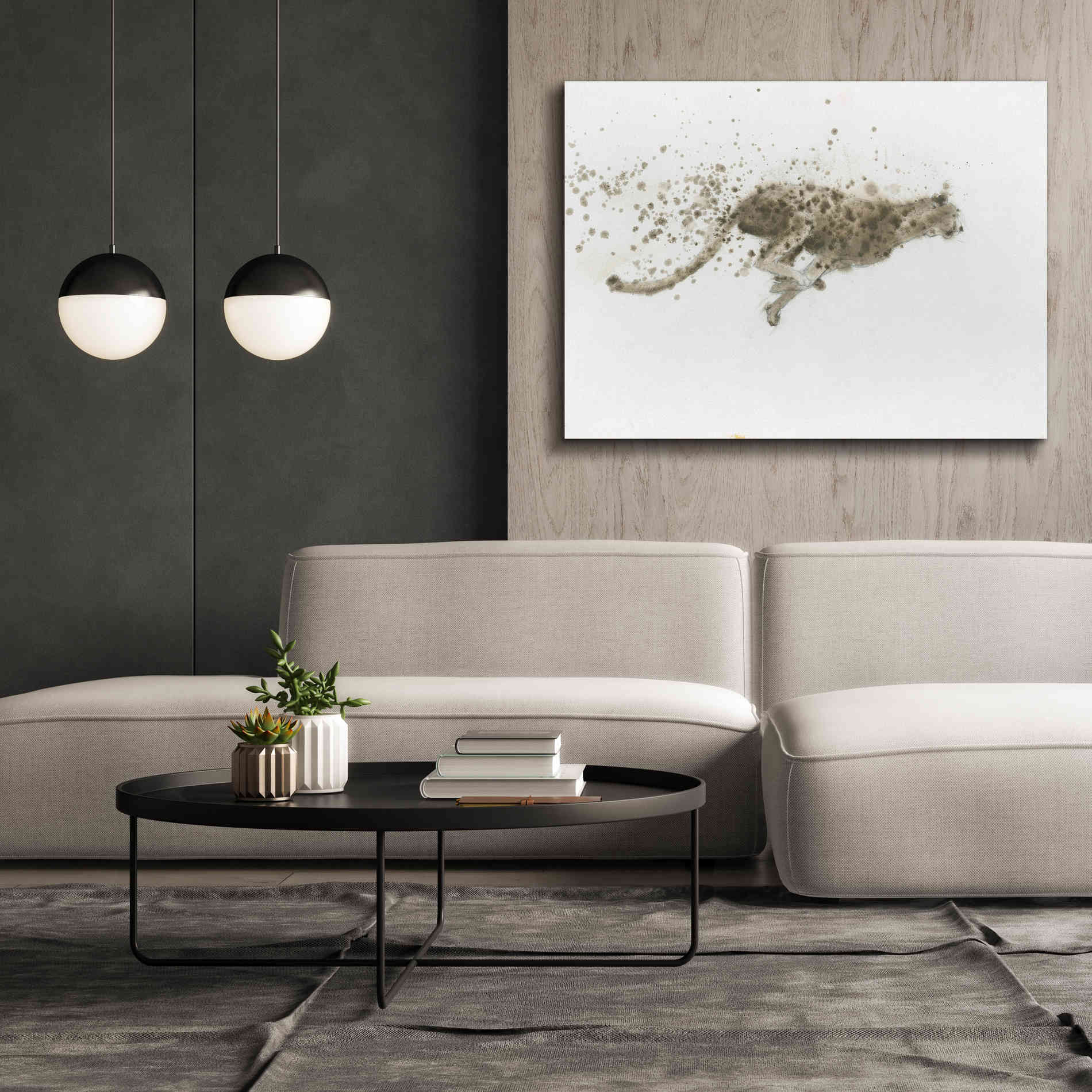 'Cheetah' by James Wiens, Canvas Wall Art,54 x 40