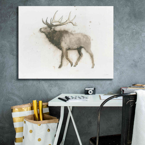 Image of 'Elk' by James Wiens, Canvas Wall Art,34 x 26