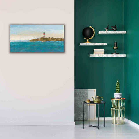 Image of 'Lighthouse Seascape I' by James Wiens, Canvas Wall Art,40 x 20