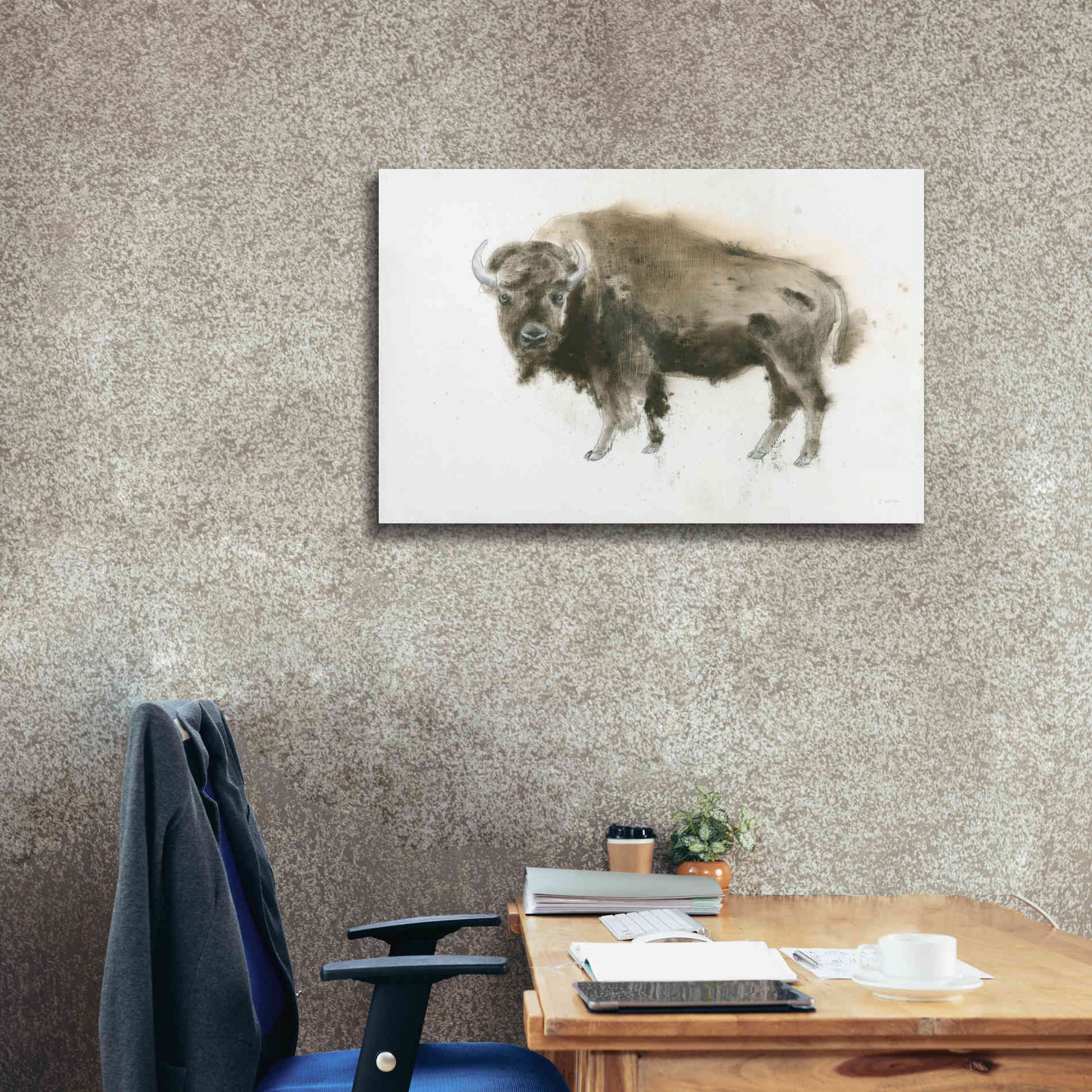'Buffalo Bill' by James Wiens, Canvas Wall Art,40 x 26