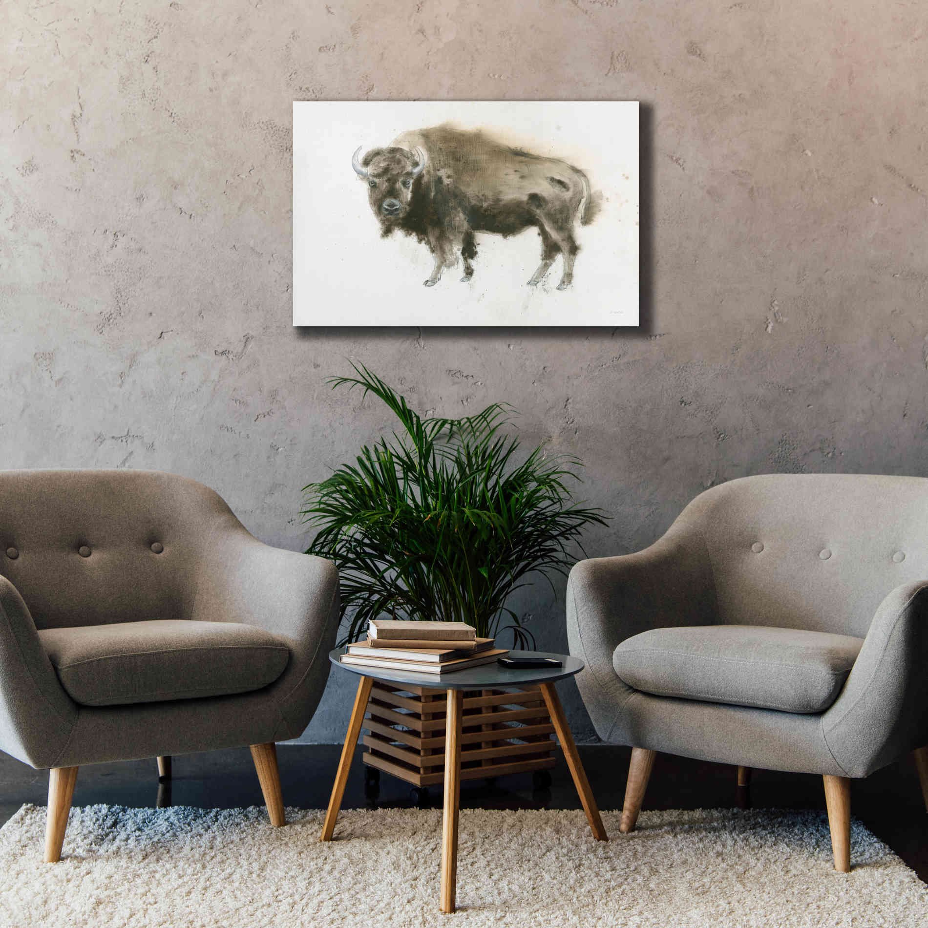 'Buffalo Bill' by James Wiens, Canvas Wall Art,40 x 26