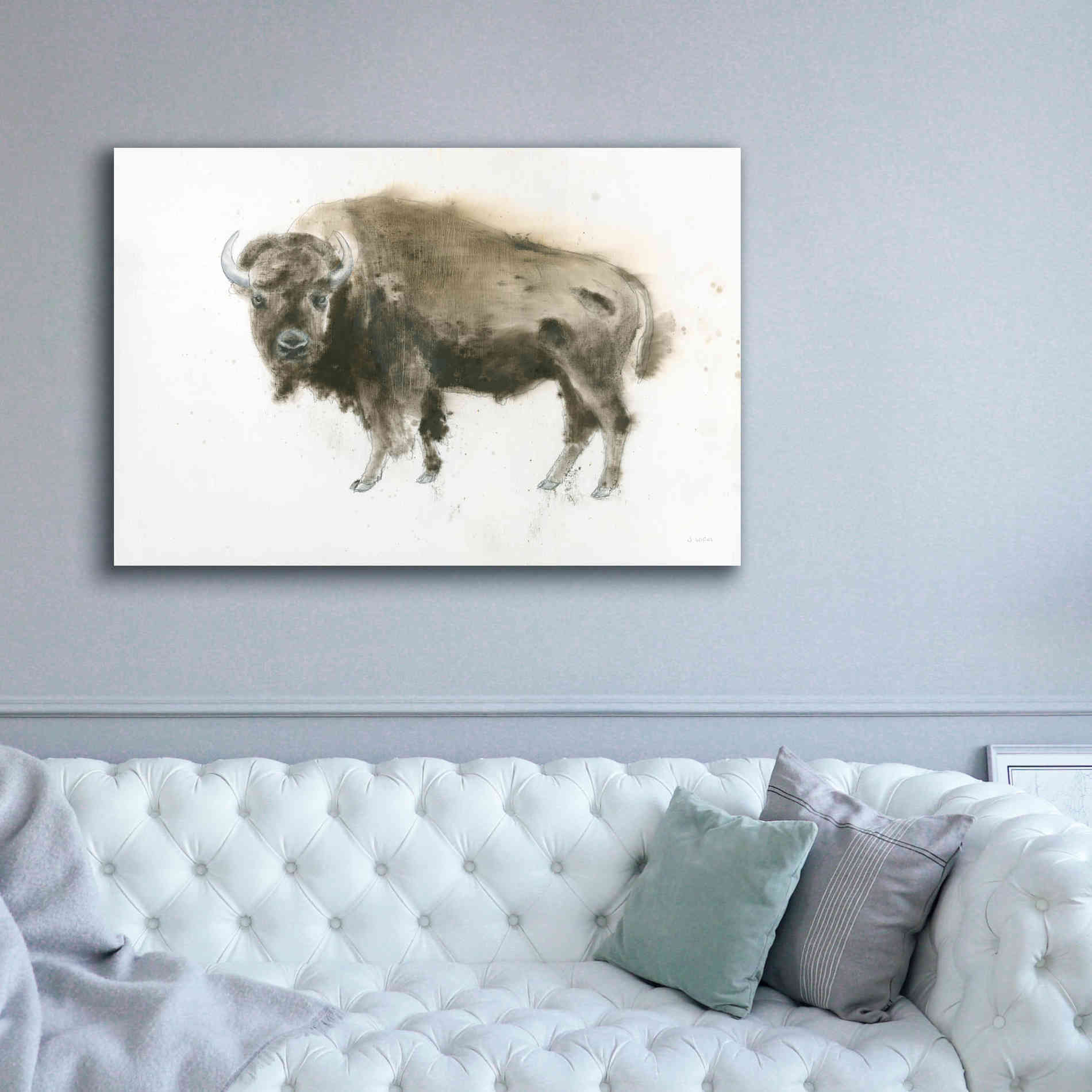 'Buffalo Bill' by James Wiens, Canvas Wall Art,60 x 40