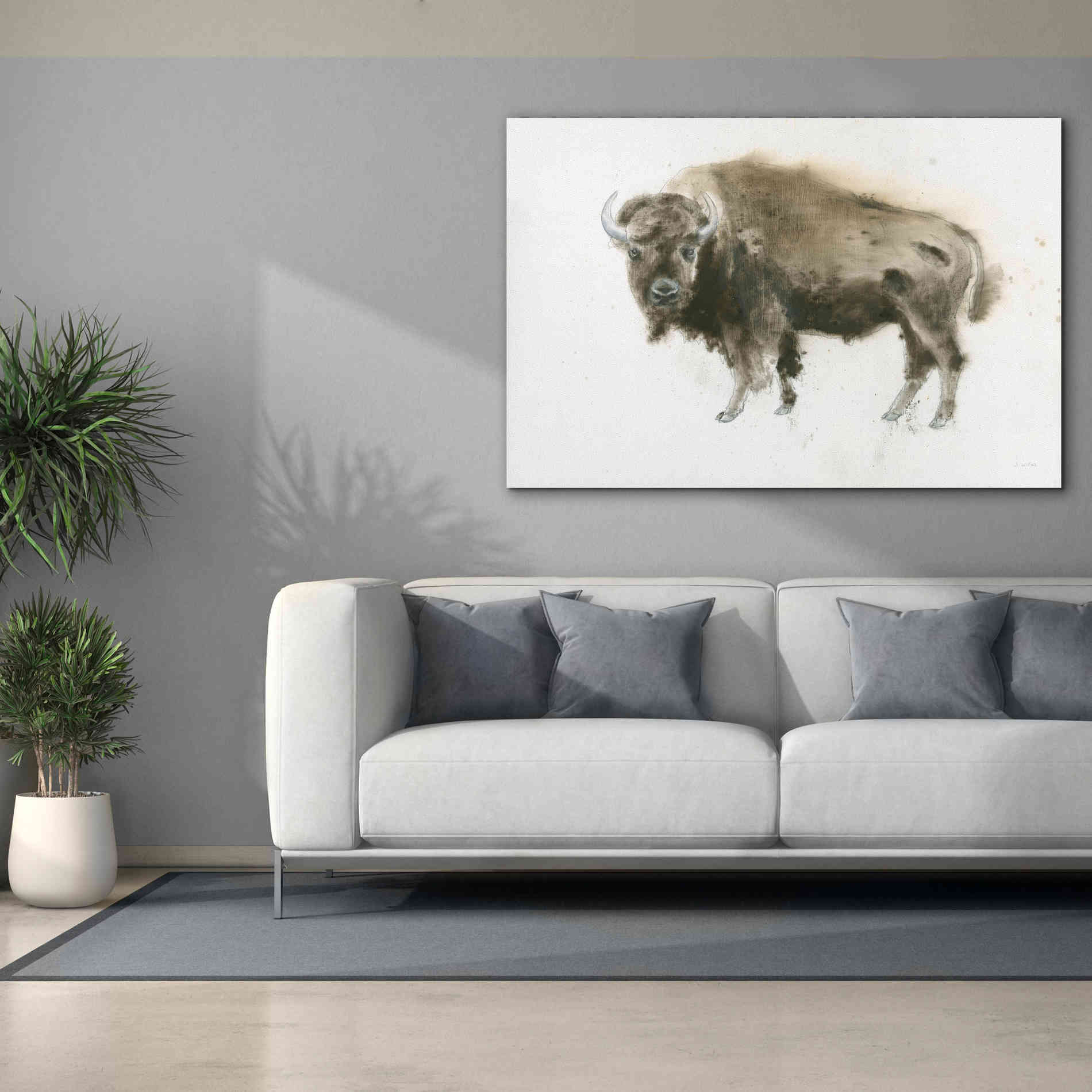 'Buffalo Bill' by James Wiens, Canvas Wall Art,60 x 40
