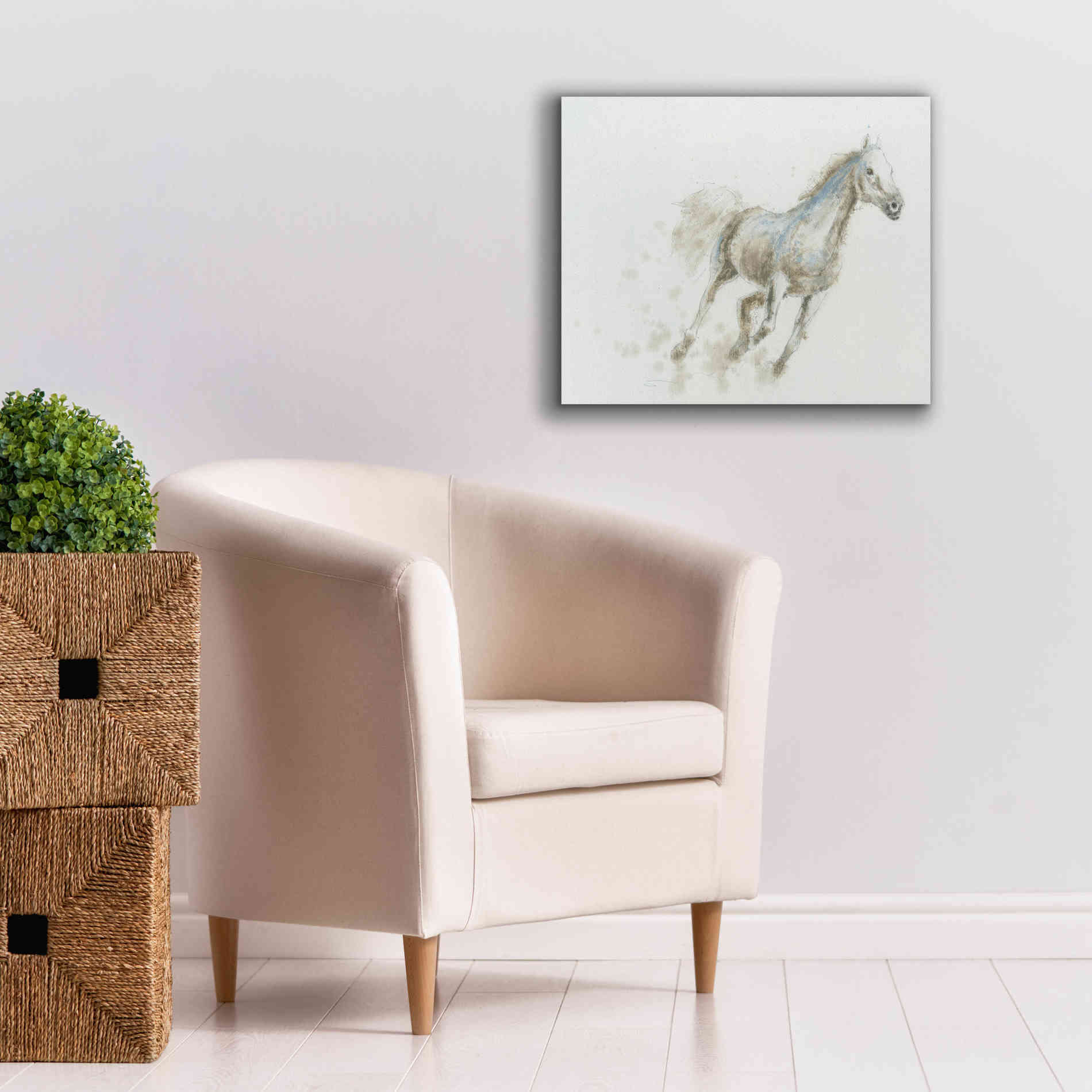 'Stallion I Horizontal' by James Wiens, Canvas Wall Art,24 x 20