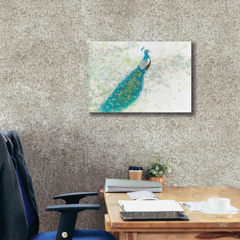 Image of 'Spring Peacock I' by James Wiens, Canvas Wall Art,26 x 18
