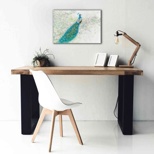 'Spring Peacock I' by James Wiens, Canvas Wall Art,26 x 18