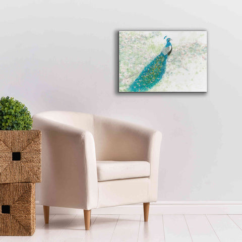 Image of 'Spring Peacock I' by James Wiens, Canvas Wall Art,26 x 18