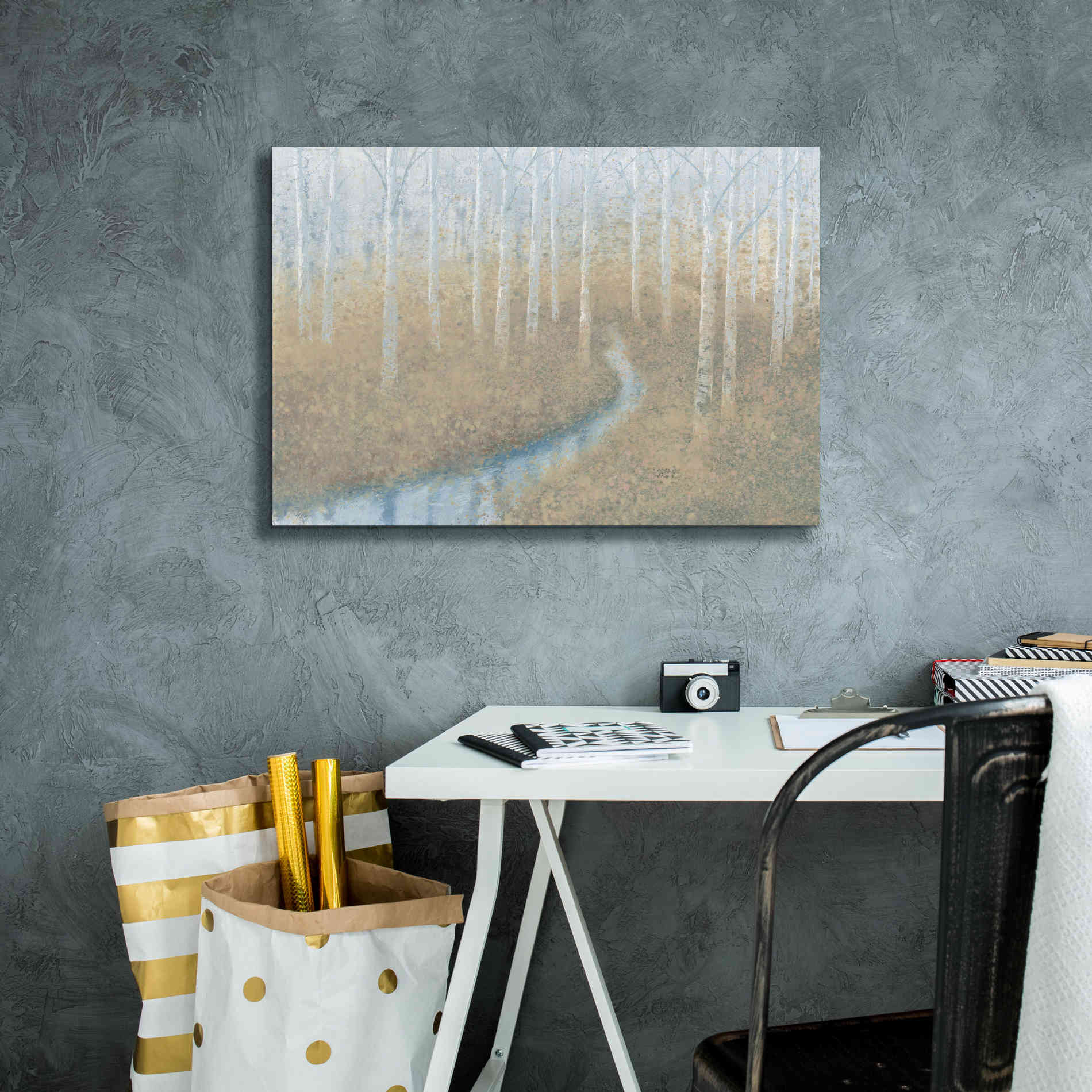 'Silver Waters' by James Wiens, Canvas Wall Art,26 x 18