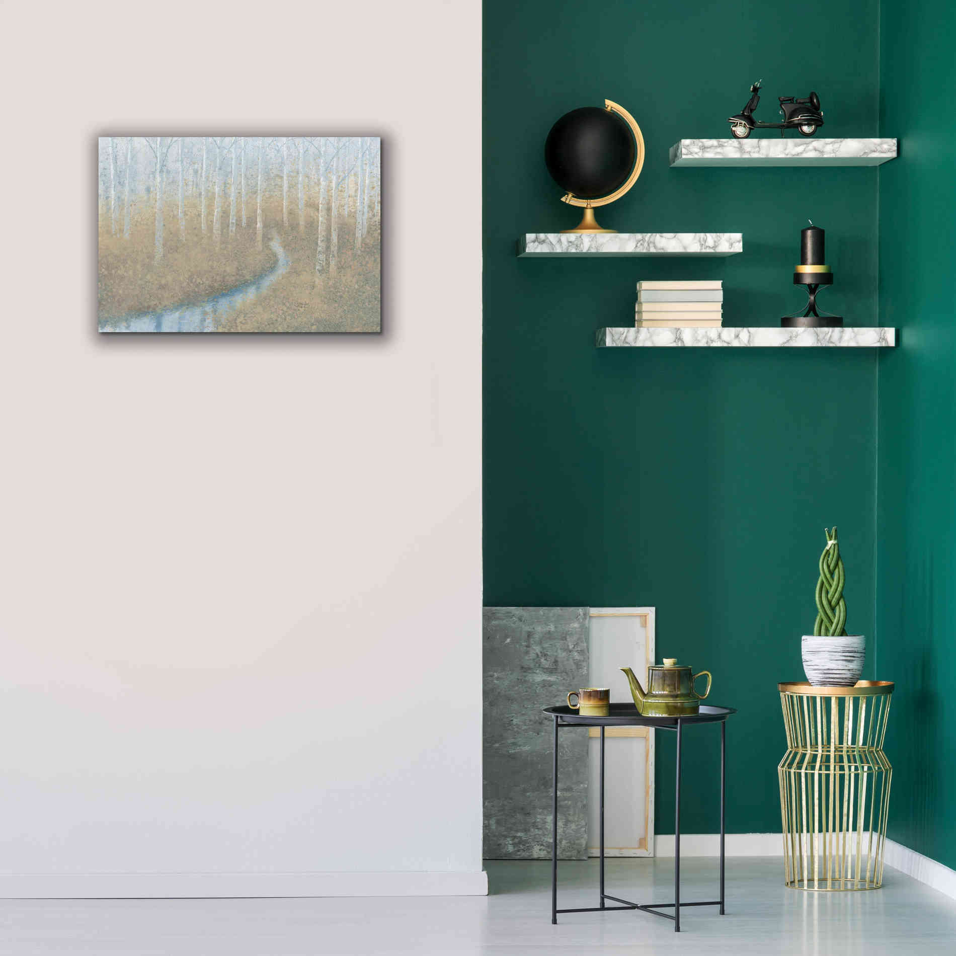 'Silver Waters' by James Wiens, Canvas Wall Art,26 x 18