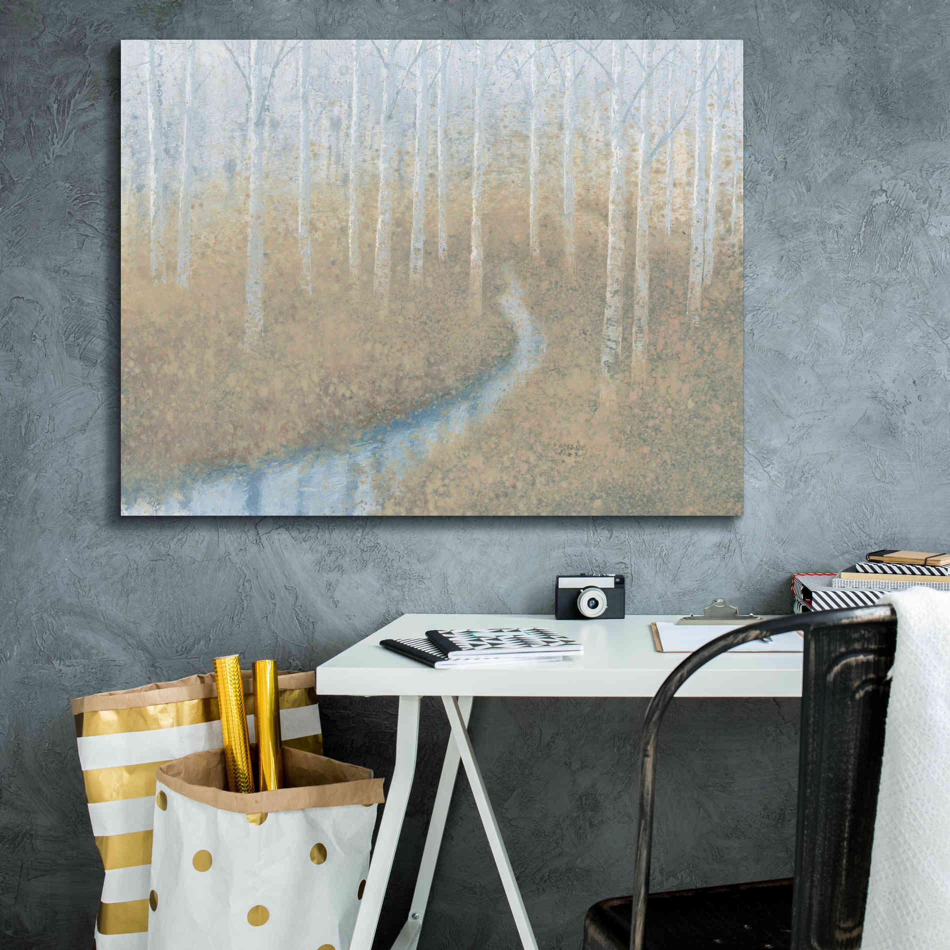 'Silver Waters' by James Wiens, Canvas Wall Art,34 x 26