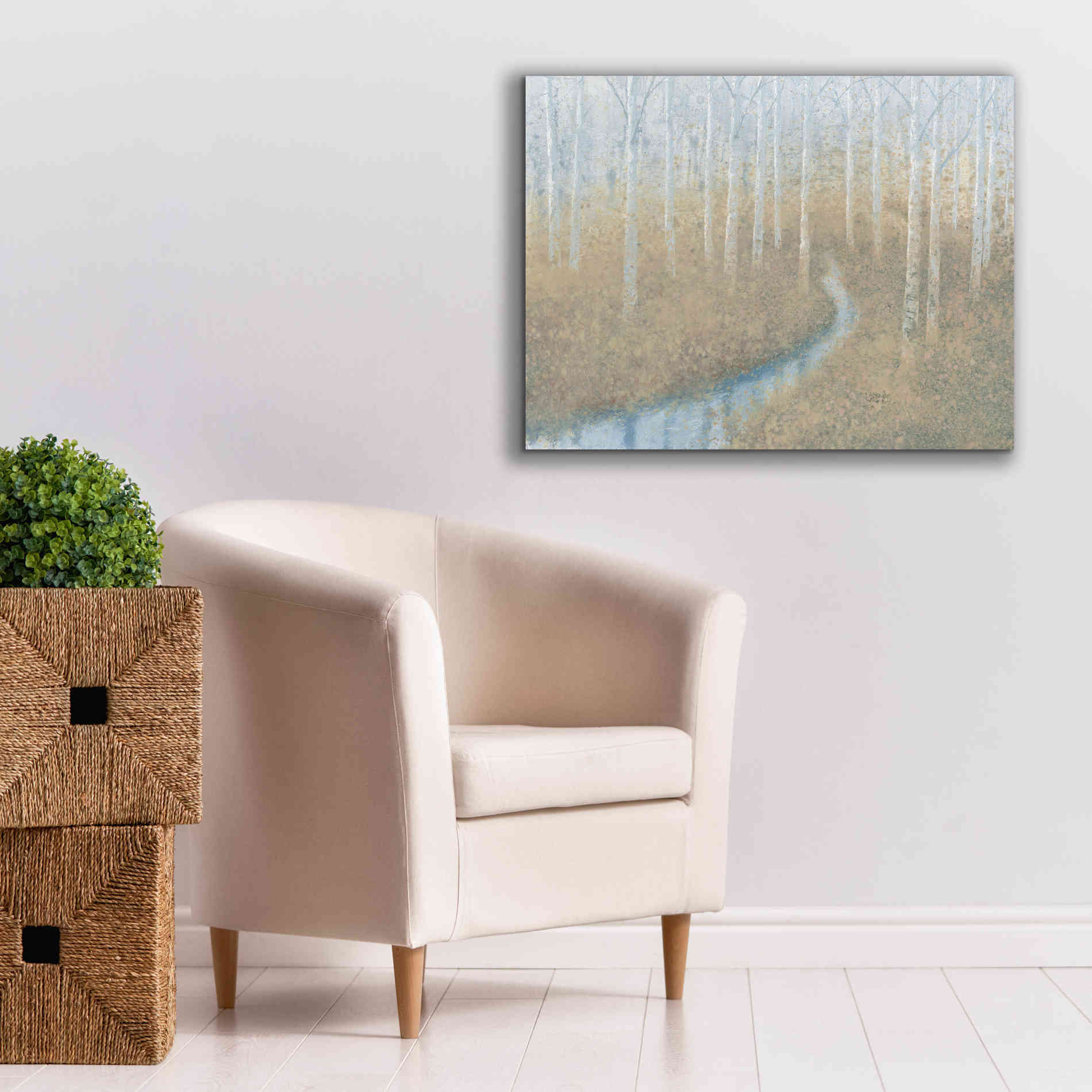 'Silver Waters' by James Wiens, Canvas Wall Art,34 x 26