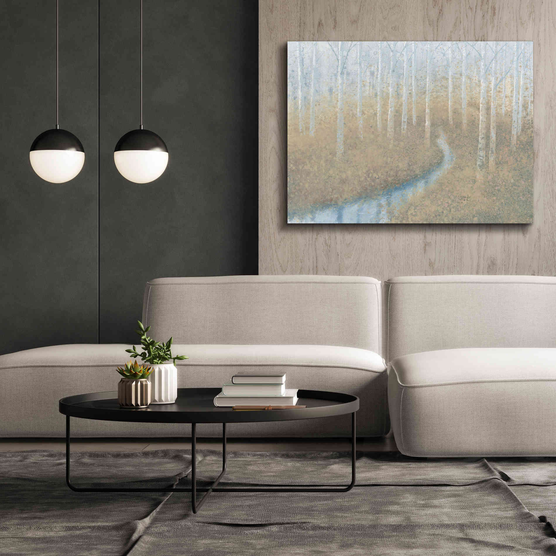 'Silver Waters' by James Wiens, Canvas Wall Art,54 x 40