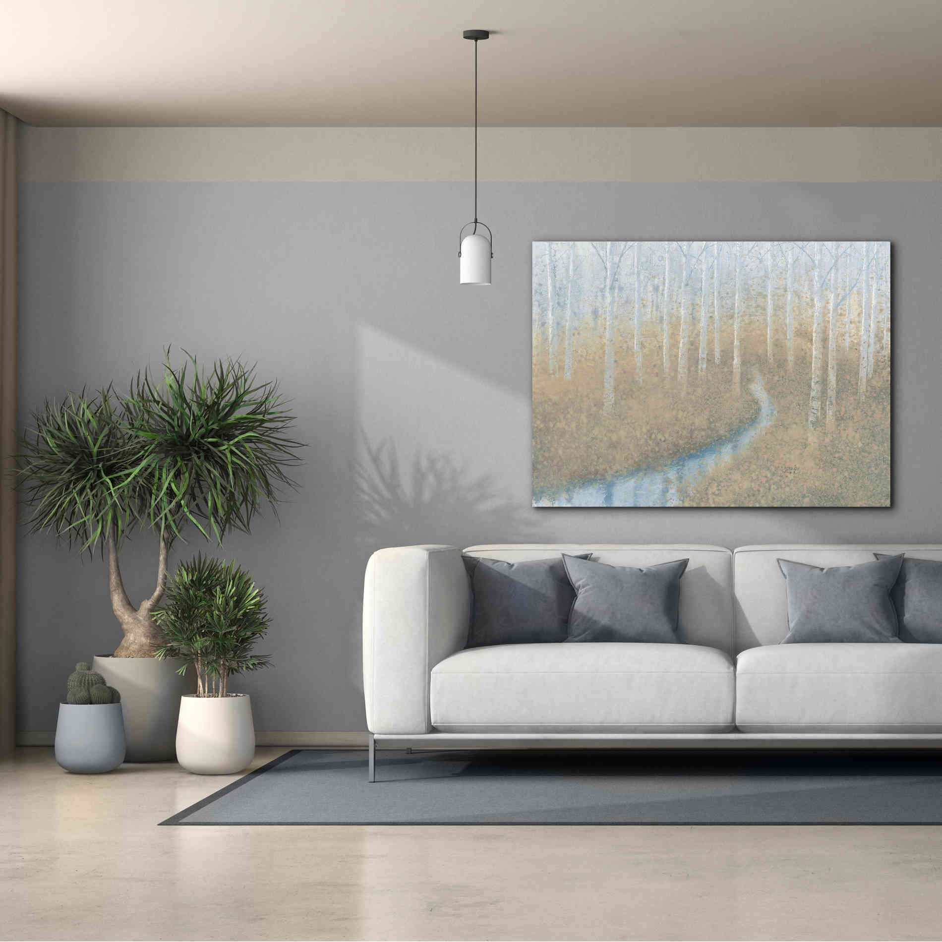'Silver Waters' by James Wiens, Canvas Wall Art,54 x 40