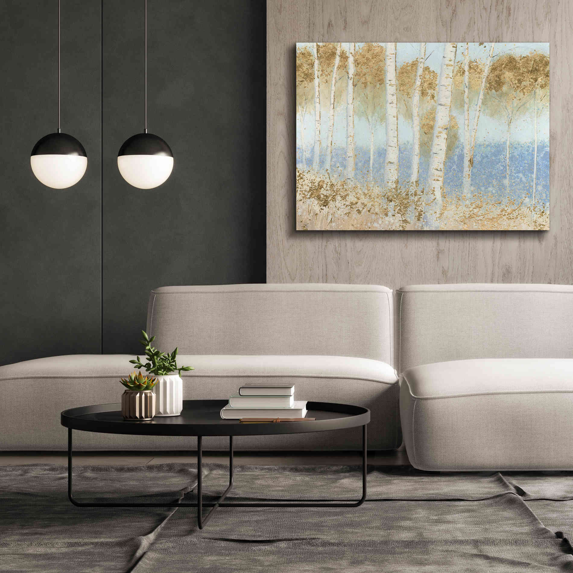 'Summer Birches' by James Wiens, Canvas Wall Art,54 x 40