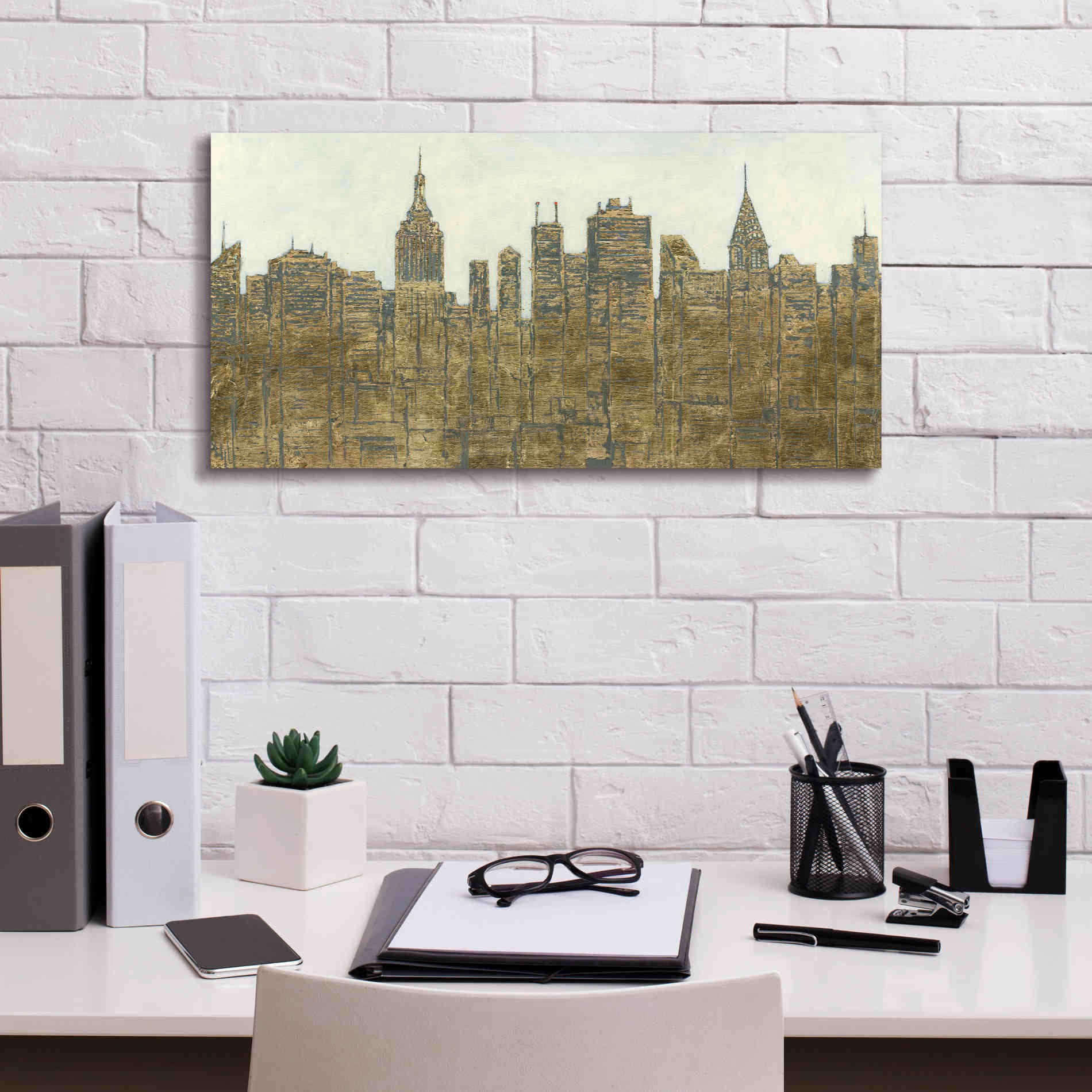 'Lavish Skyline' by James Wiens, Canvas Wall Art,24 x 12