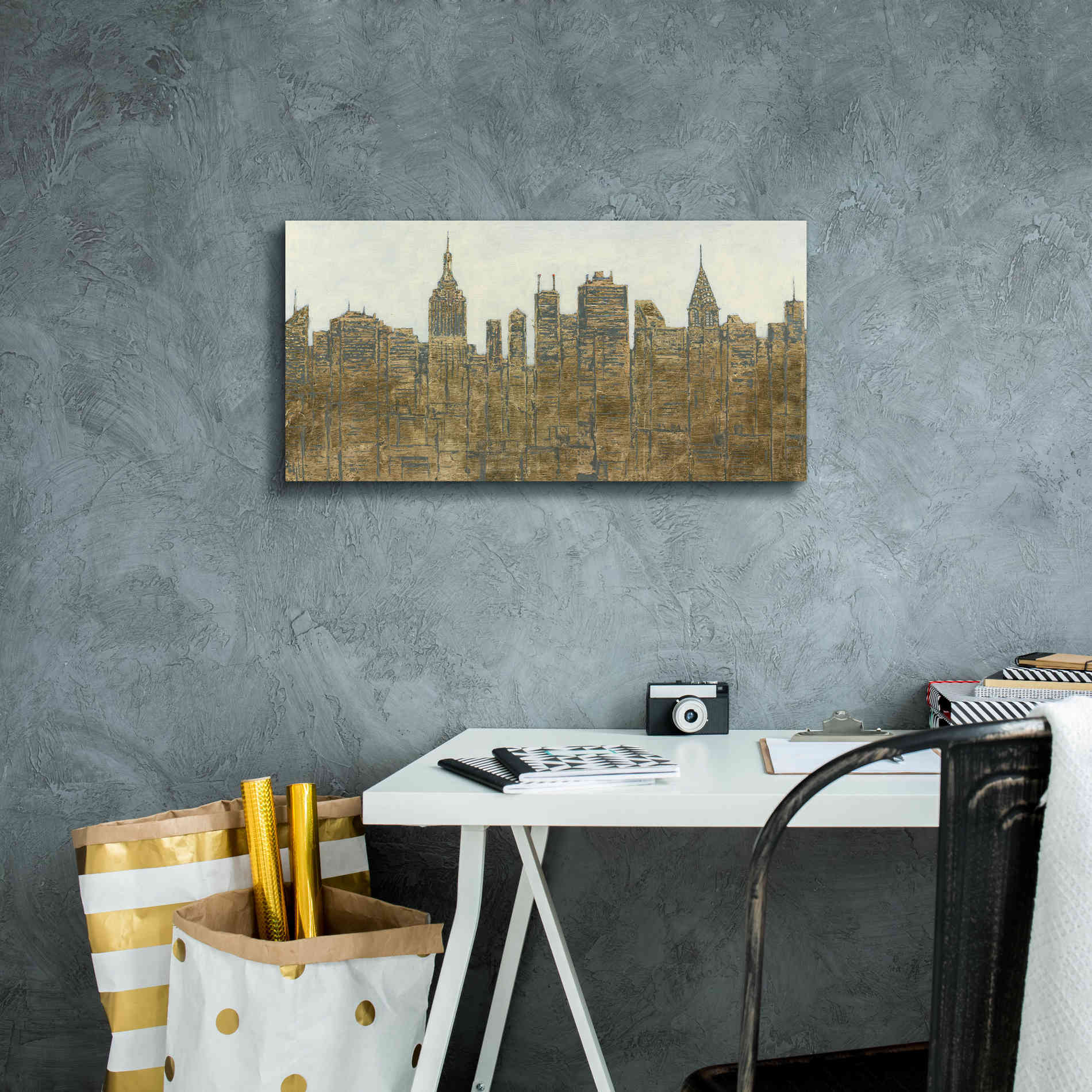 'Lavish Skyline' by James Wiens, Canvas Wall Art,24 x 12