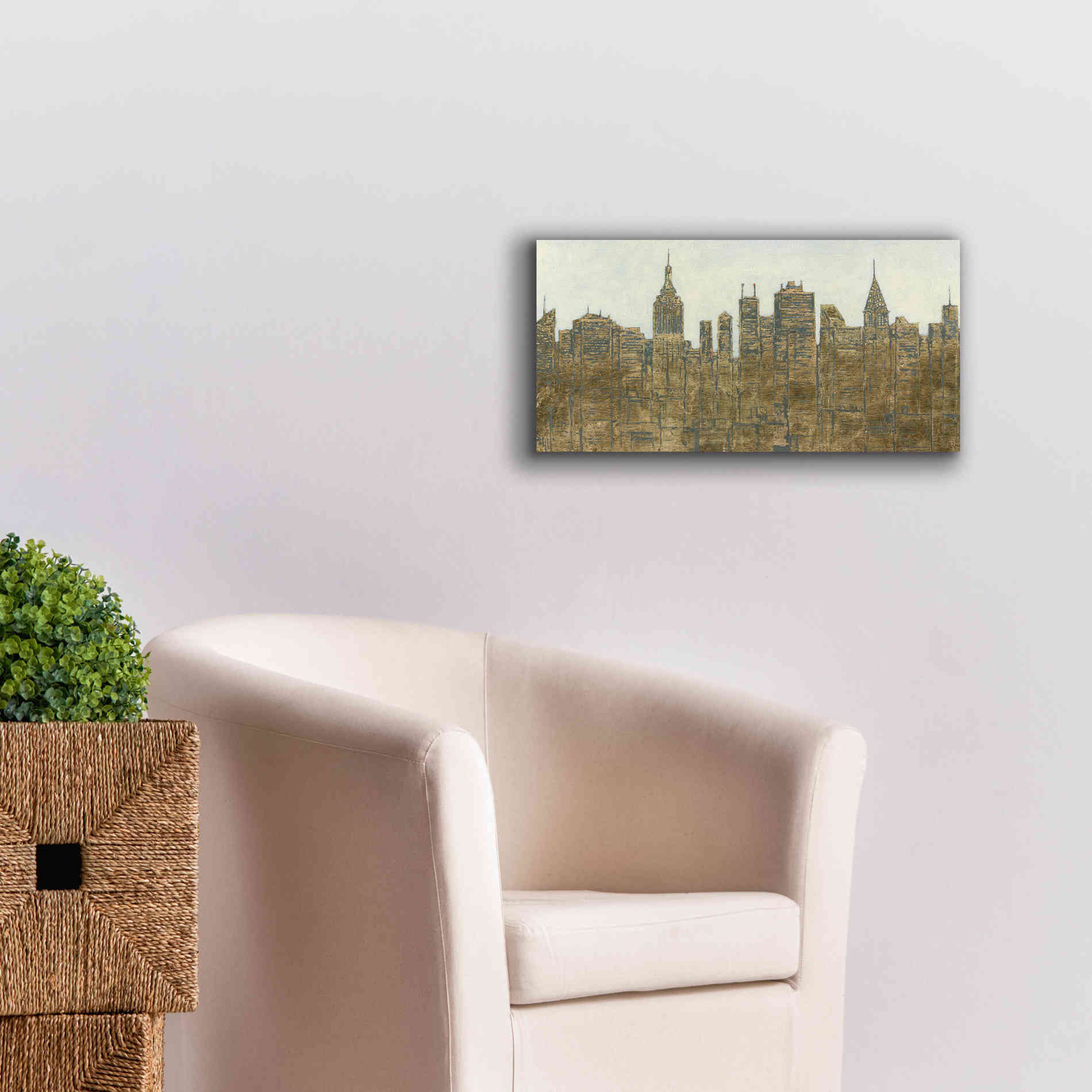 'Lavish Skyline' by James Wiens, Canvas Wall Art,24 x 12
