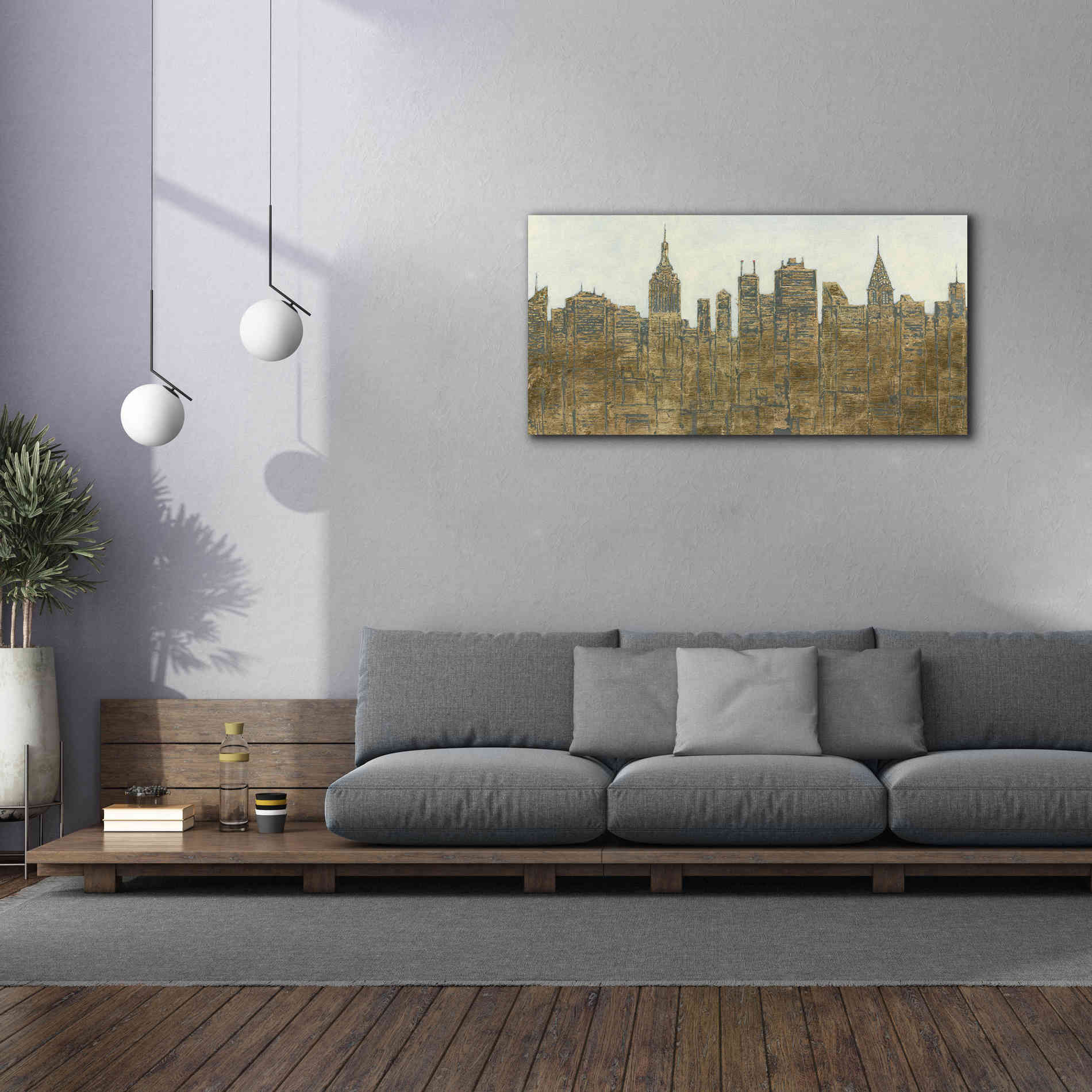 'Lavish Skyline' by James Wiens, Canvas Wall Art,60 x 30
