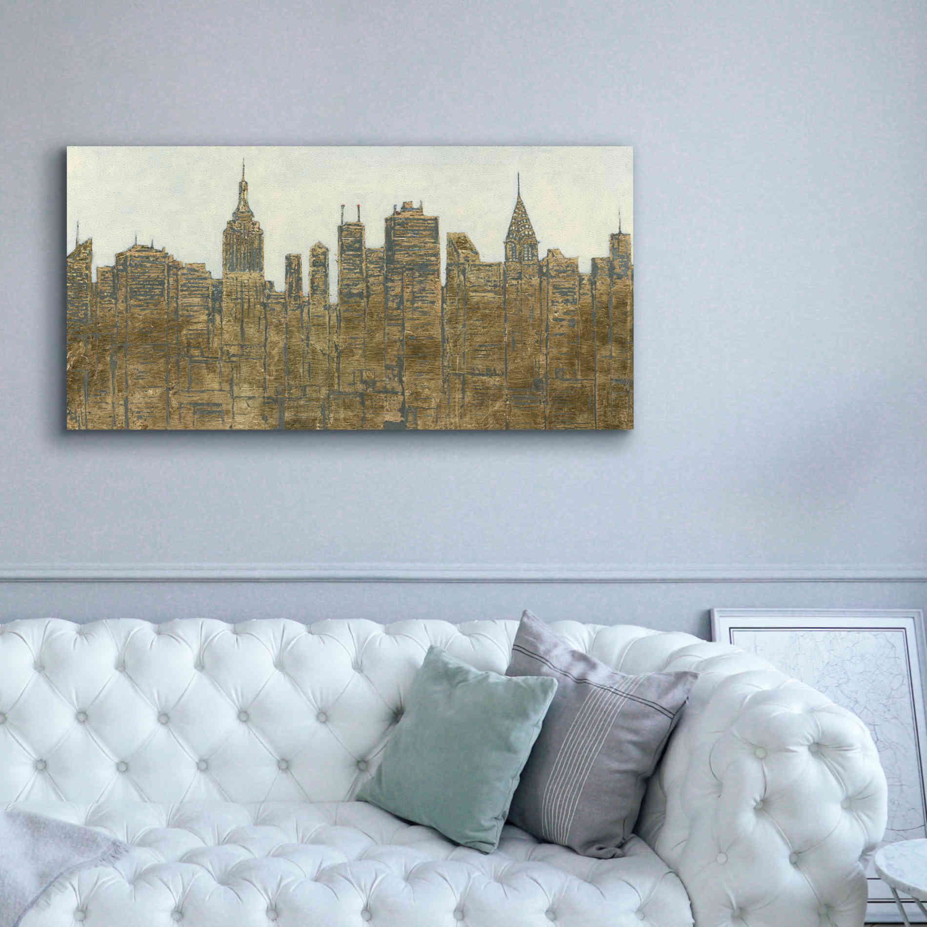 'Lavish Skyline' by James Wiens, Canvas Wall Art,60 x 30