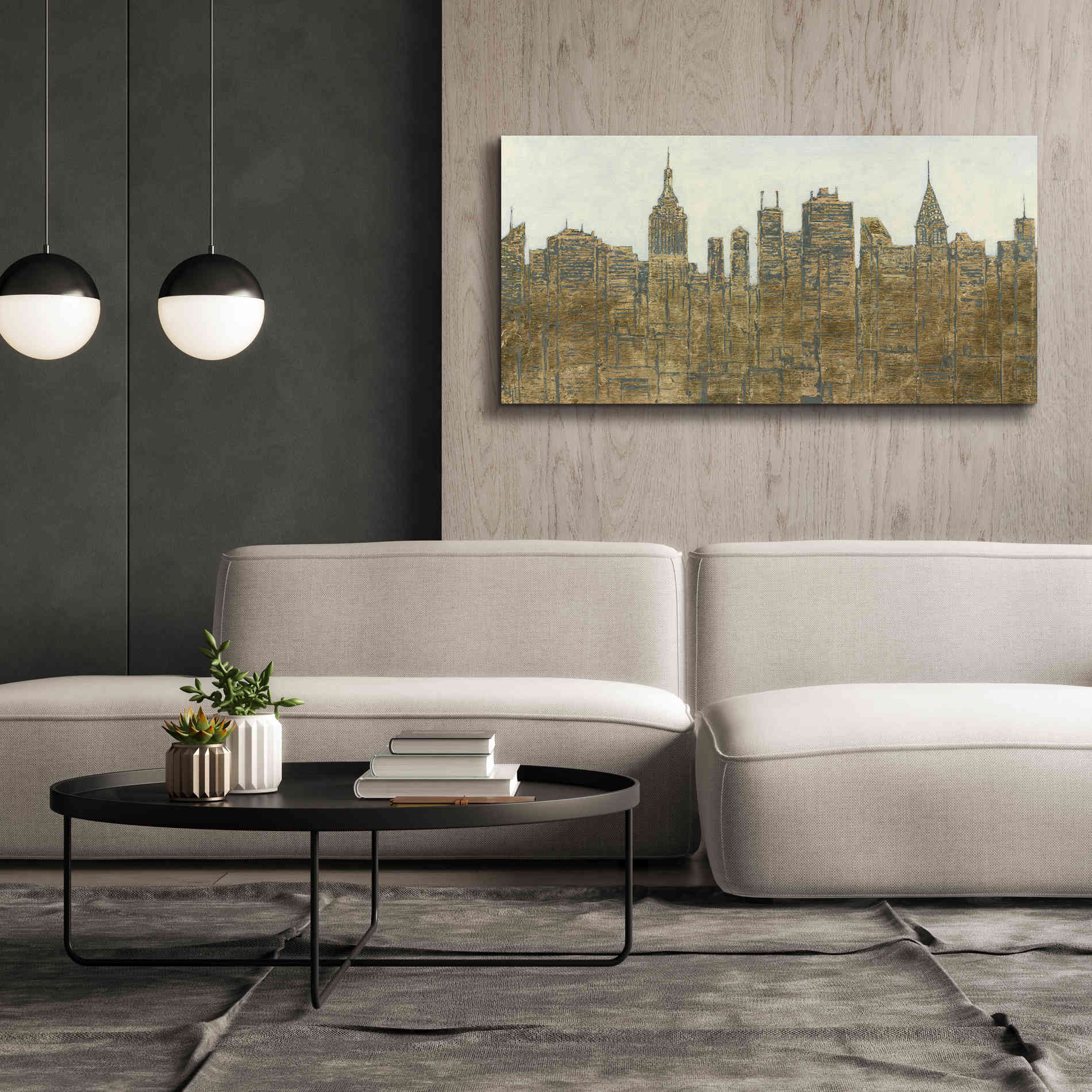 'Lavish Skyline' by James Wiens, Canvas Wall Art,60 x 30
