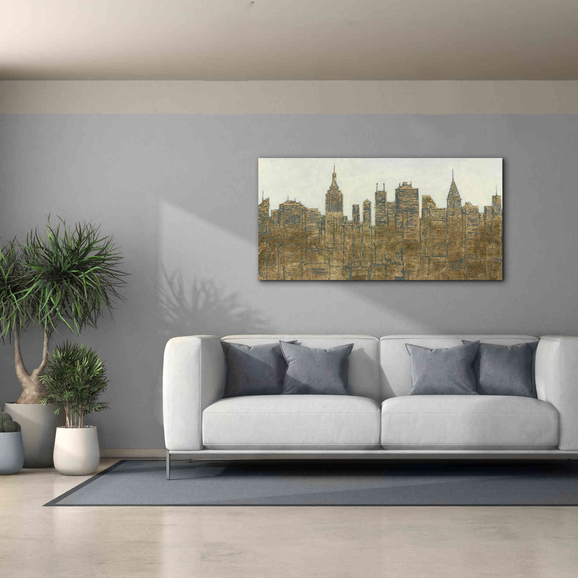 'Lavish Skyline' by James Wiens, Canvas Wall Art,60 x 30