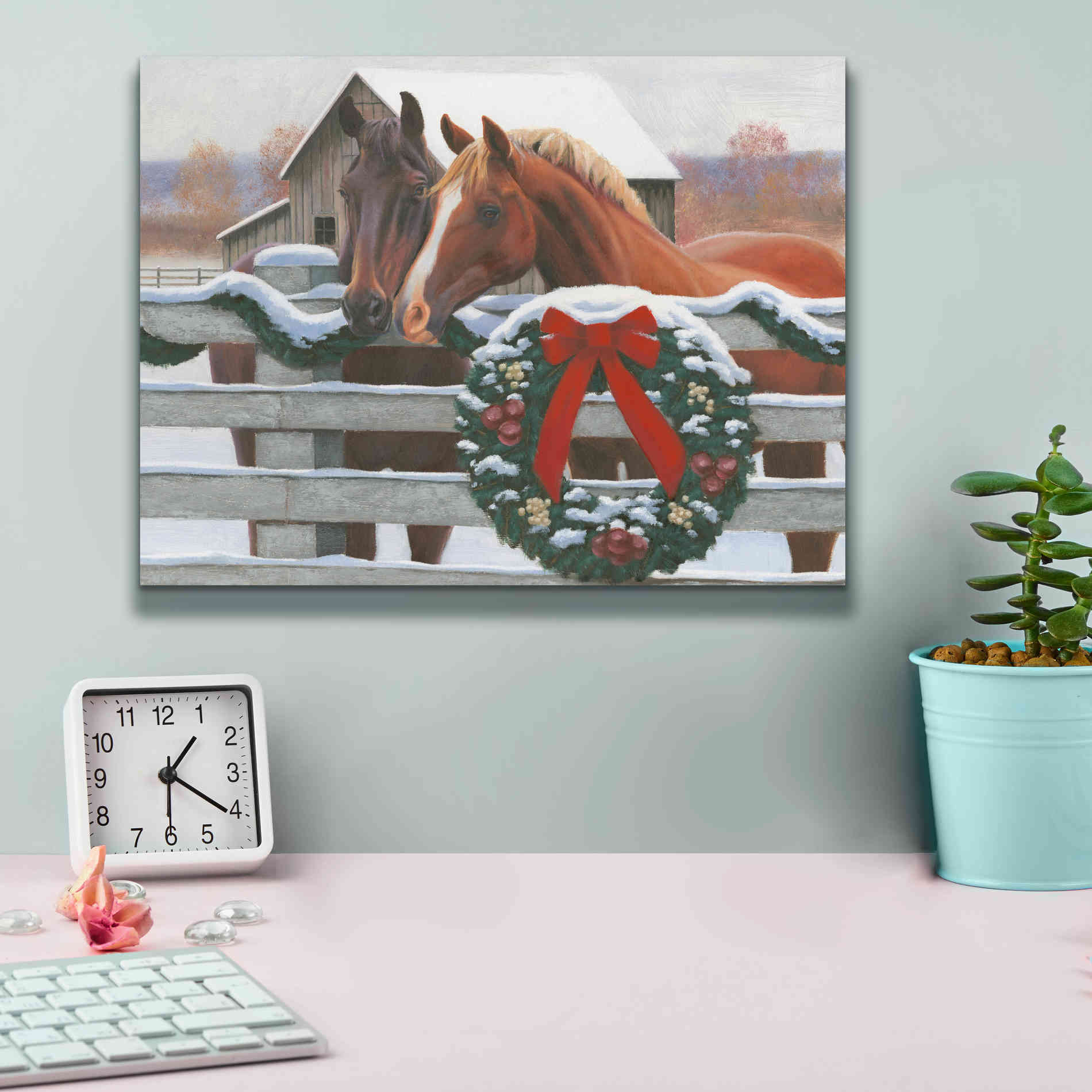 'Christmas in the Heartland II' by James Wiens, Canvas Wall Art,16 x 12
