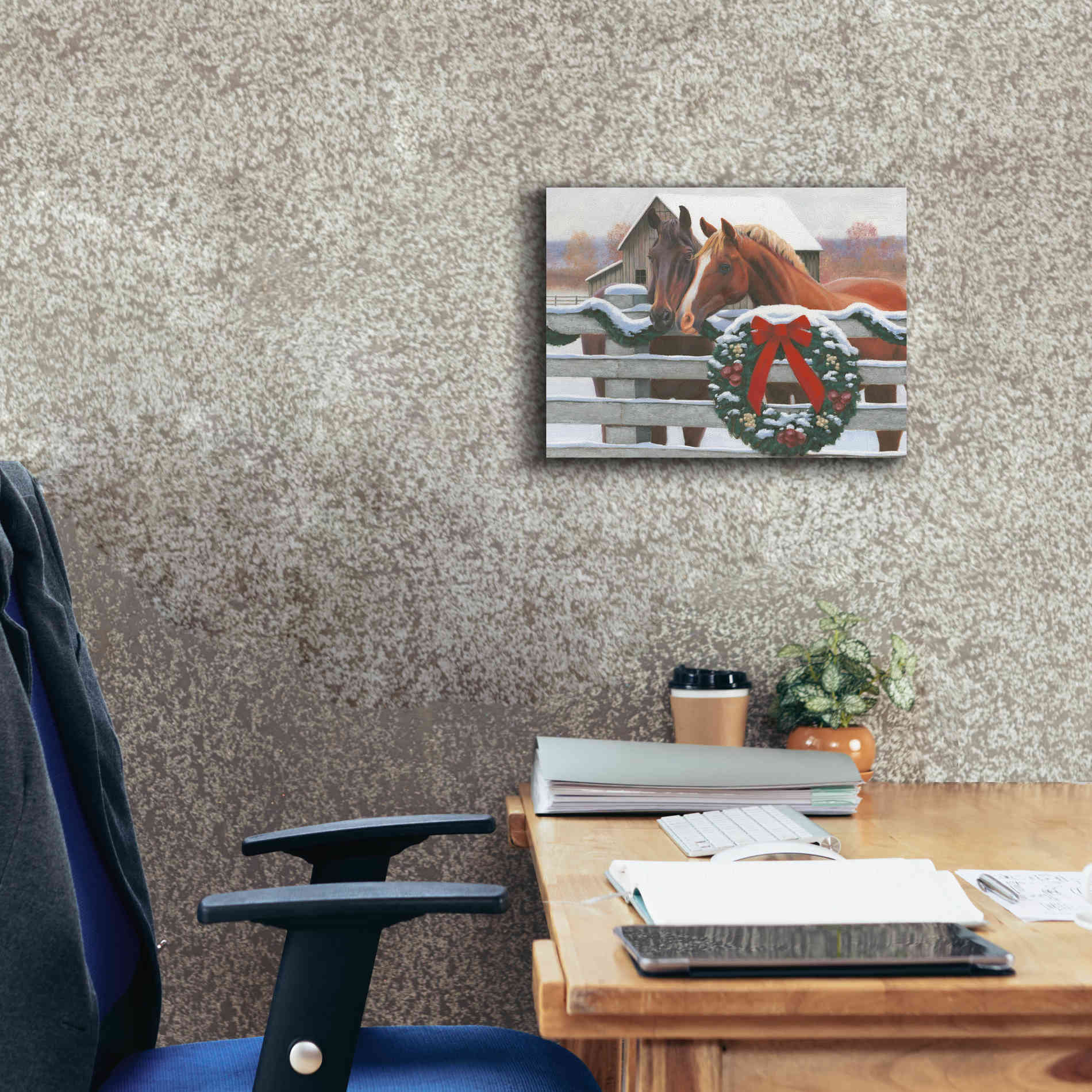 'Christmas in the Heartland II' by James Wiens, Canvas Wall Art,16 x 12