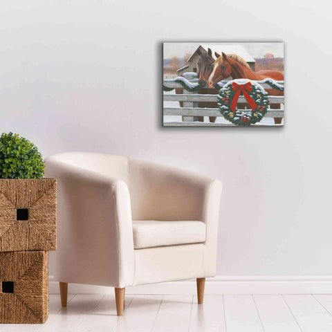 Image of 'Christmas in the Heartland II' by James Wiens, Canvas Wall Art,26 x 18
