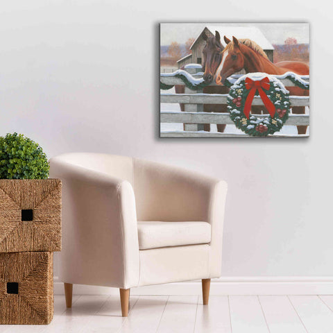 Image of 'Christmas in the Heartland II' by James Wiens, Canvas Wall Art,34 x 26