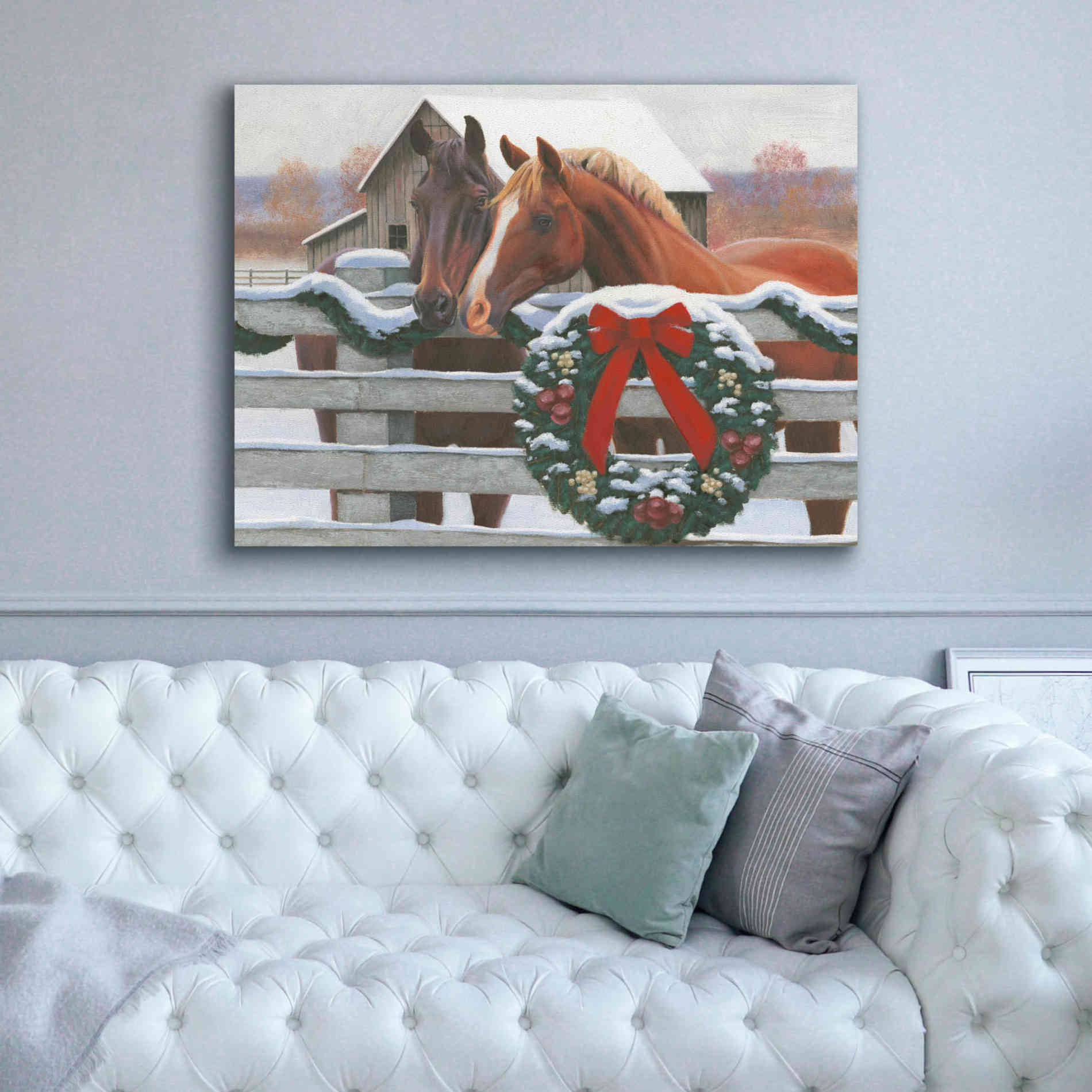 'Christmas in the Heartland II' by James Wiens, Canvas Wall Art,54 x 40