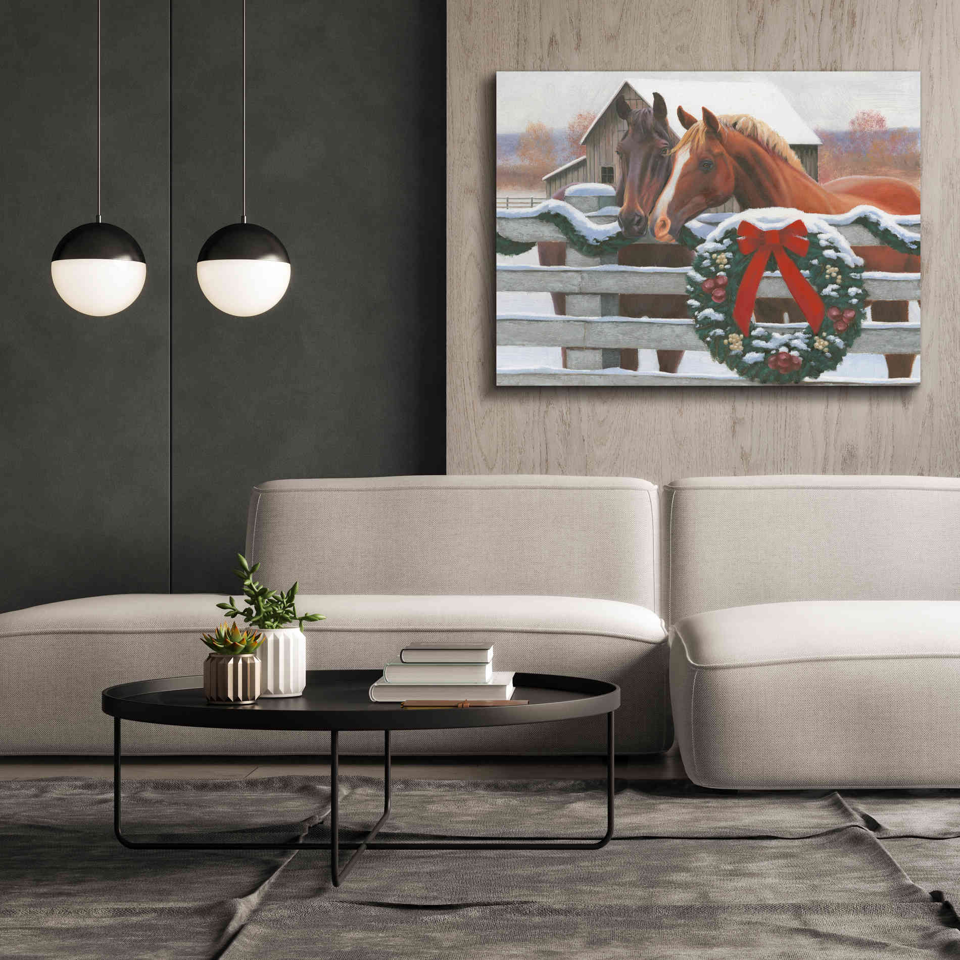 'Christmas in the Heartland II' by James Wiens, Canvas Wall Art,54 x 40