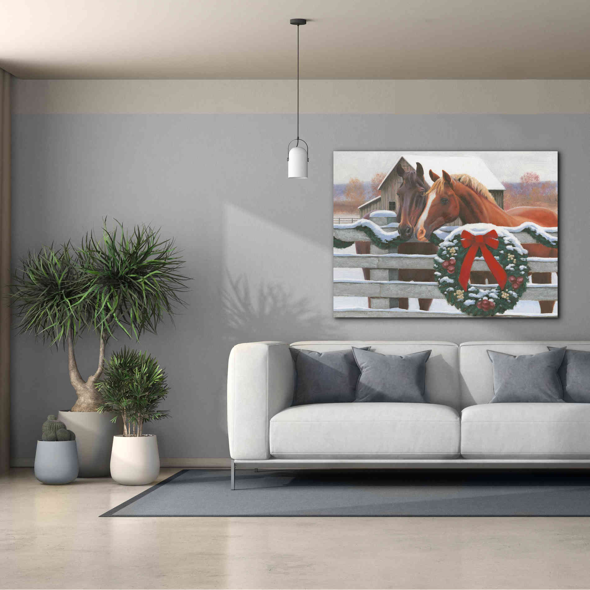 'Christmas in the Heartland II' by James Wiens, Canvas Wall Art,54 x 40