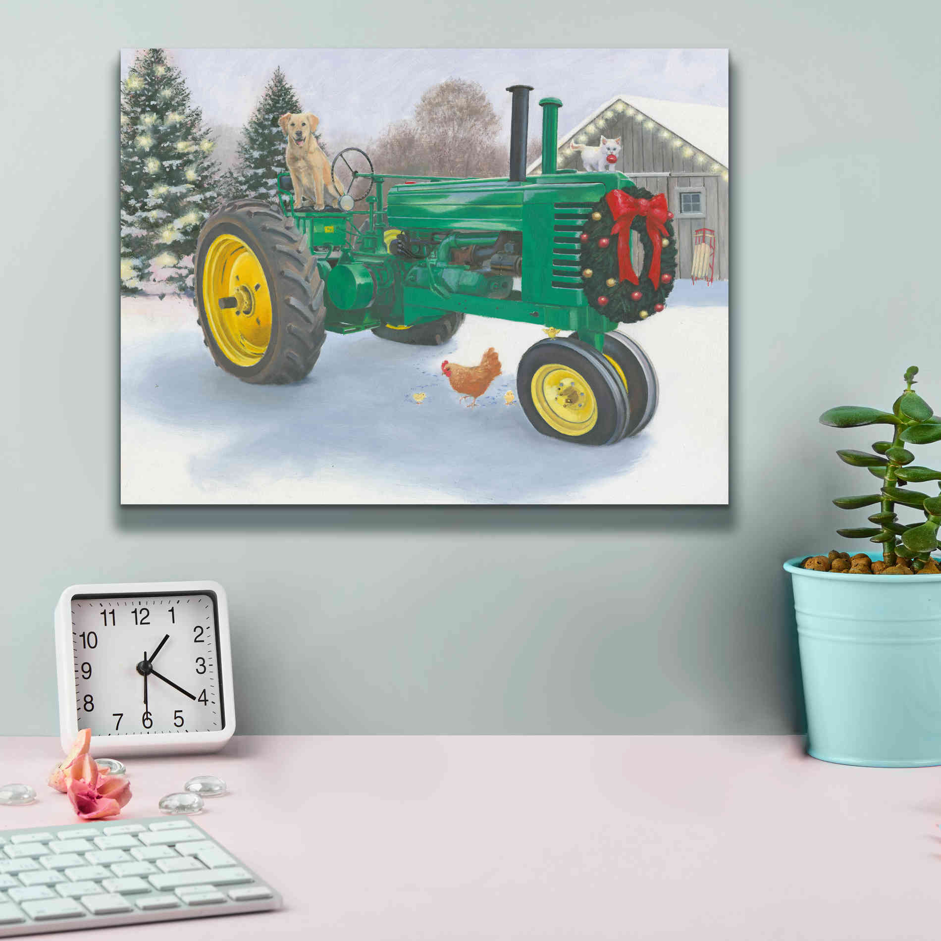 'Christmas in the Heartland III' by James Wiens, Canvas Wall Art,16 x 12