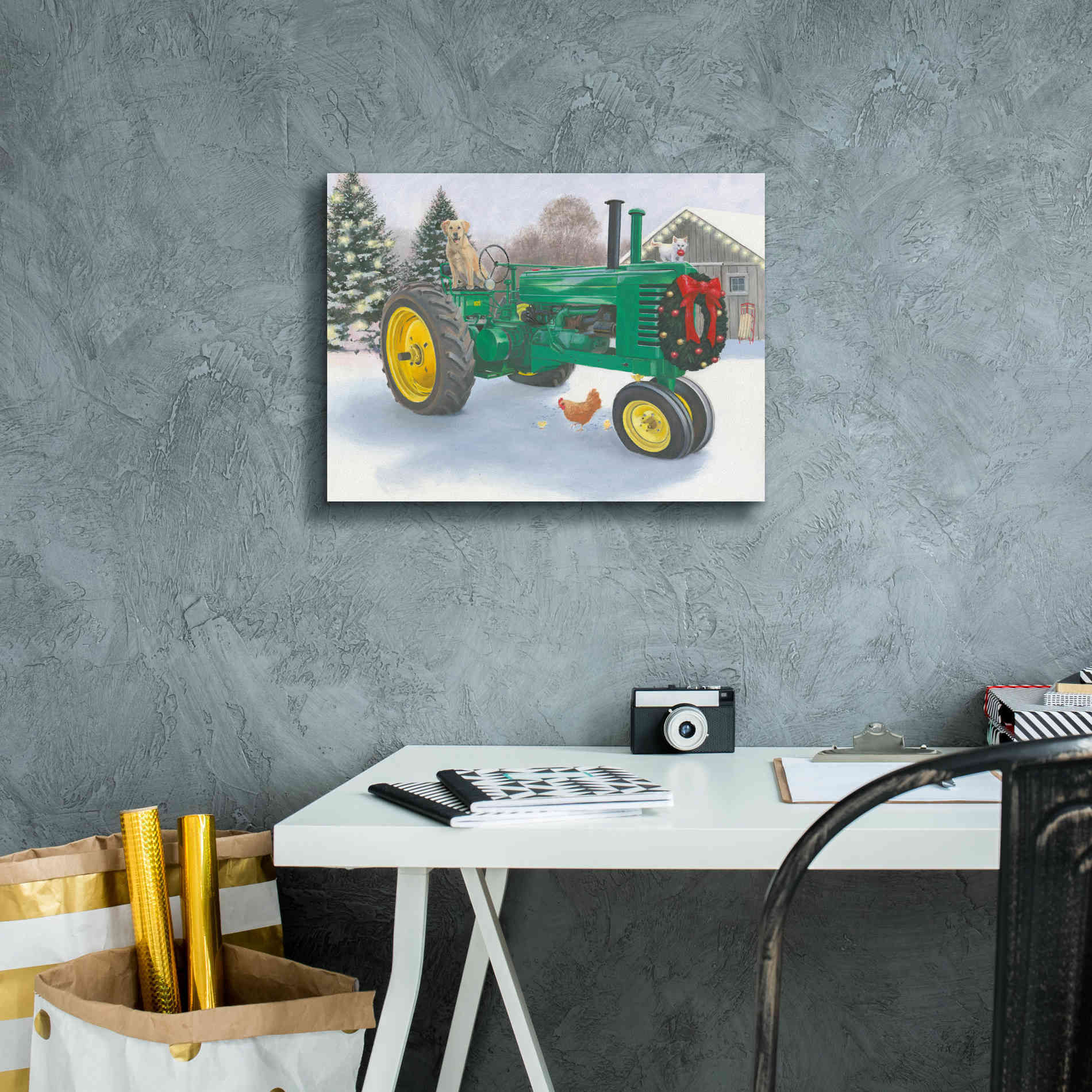 'Christmas in the Heartland III' by James Wiens, Canvas Wall Art,16 x 12