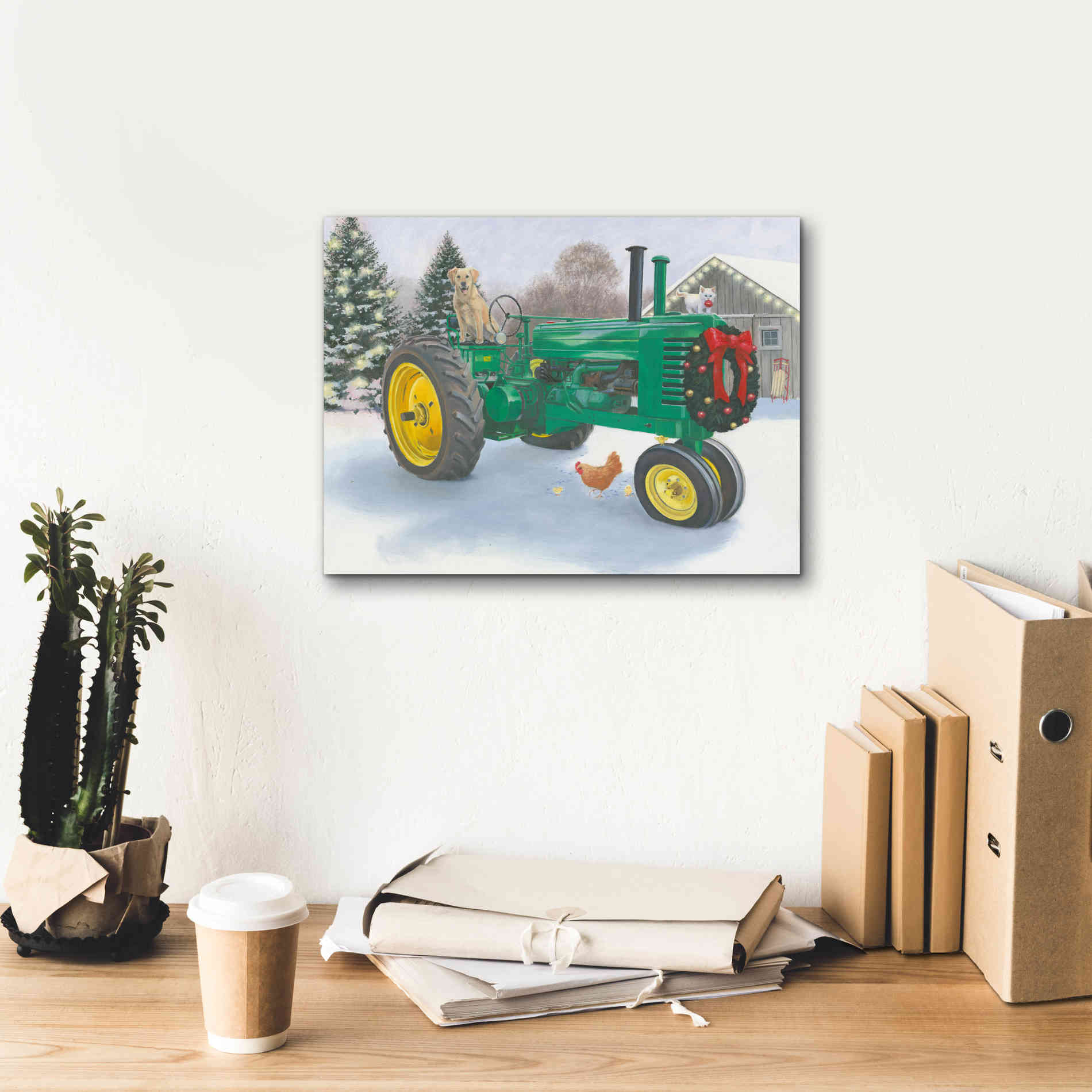'Christmas in the Heartland III' by James Wiens, Canvas Wall Art,16 x 12
