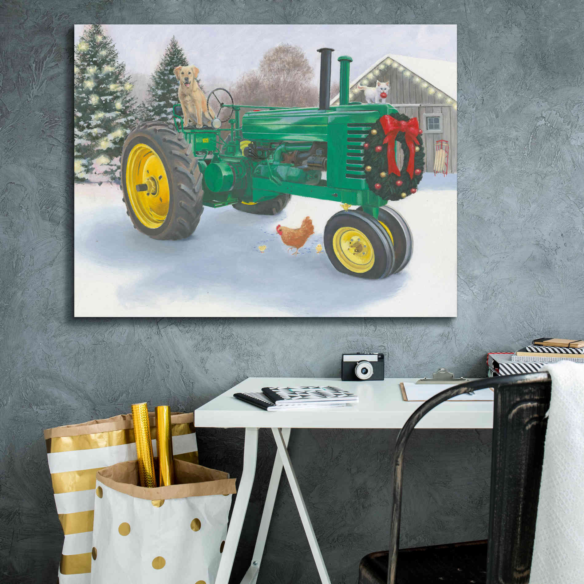 'Christmas in the Heartland III' by James Wiens, Canvas Wall Art,34 x 26