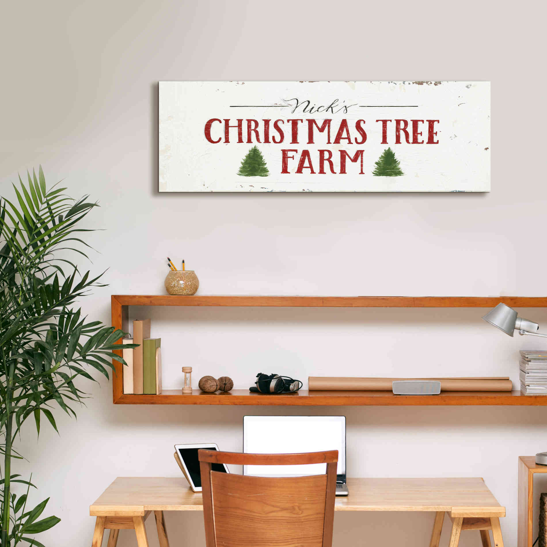 'Christmas in the Heartland VI' by James Wiens, Canvas Wall Art,36 x 12