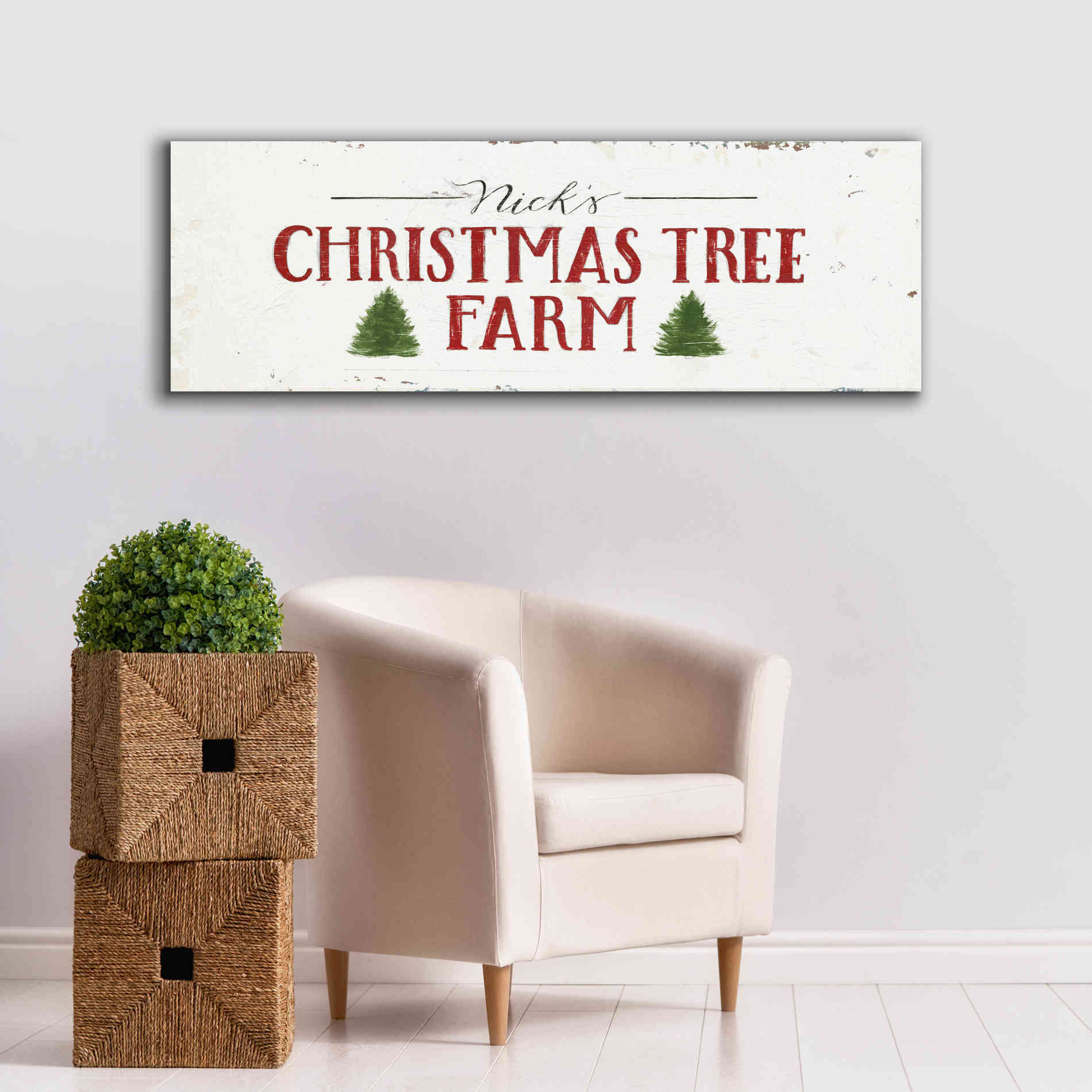 'Christmas in the Heartland VI' by James Wiens, Canvas Wall Art,60 x 20